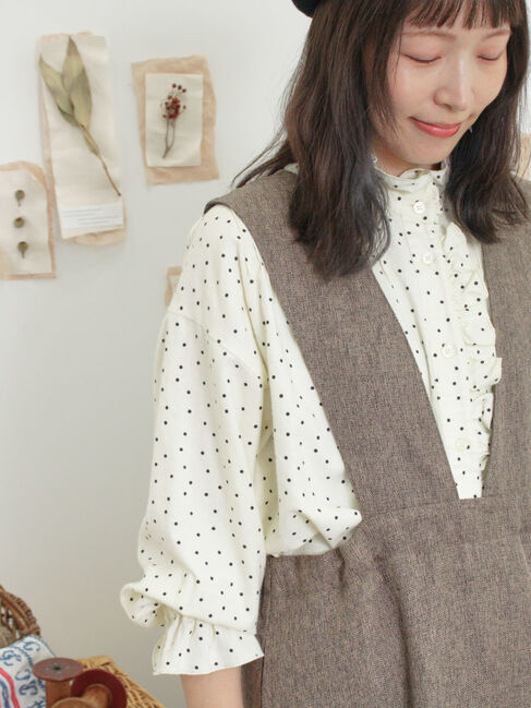 Samansa Mos2「ツイードライクジャンパースカート」|ワンピース|