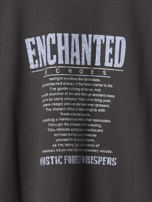 Samansa Mos2 blue「ミニ裏毛アソートプリントプルオーバー」|Tシャツ・カットソー|