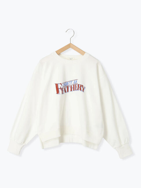 Samansa Mos2 blue「ミニ裏毛アソートプリントプルオーバー」|Tシャツ・カットソー|