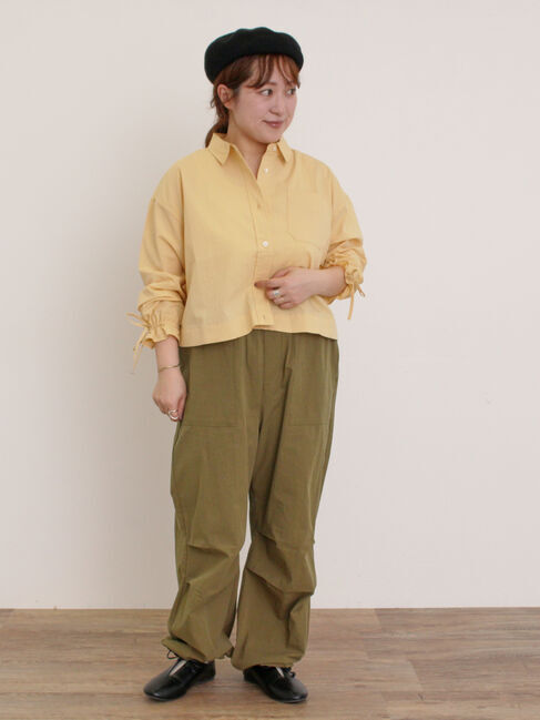 Samansa Mos2「キャンディースリーブショート丈シャツ」|シャツ・ブラウス|