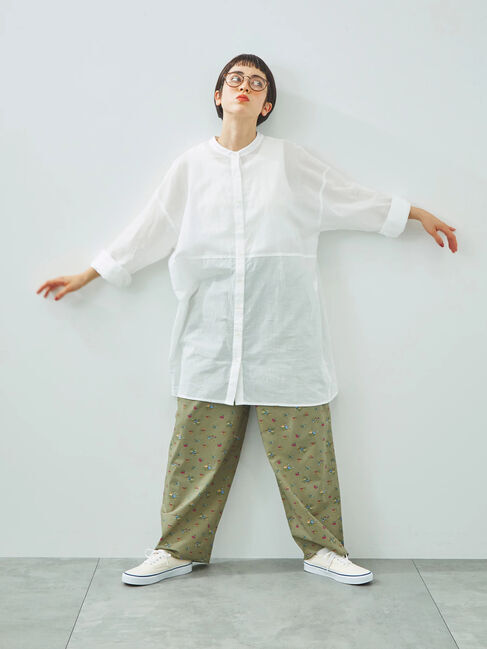 SM2「シアーバンドカラーシャツ」|シャツ・ブラウス|