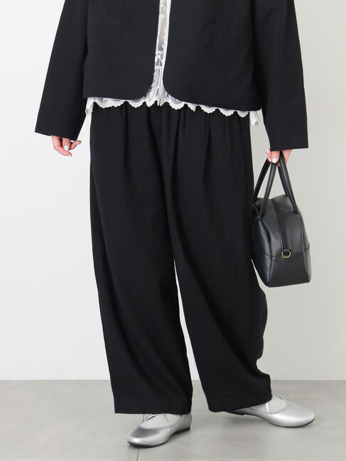 Samansa Mos2「【Cross&times;Linen】ふんわりパンツ」|その他|