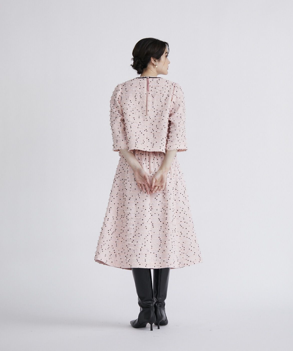 Maglie le cassetto「《M Maglie le cassetto》ツイードスカート《Linton Tweeds》」|フレア|