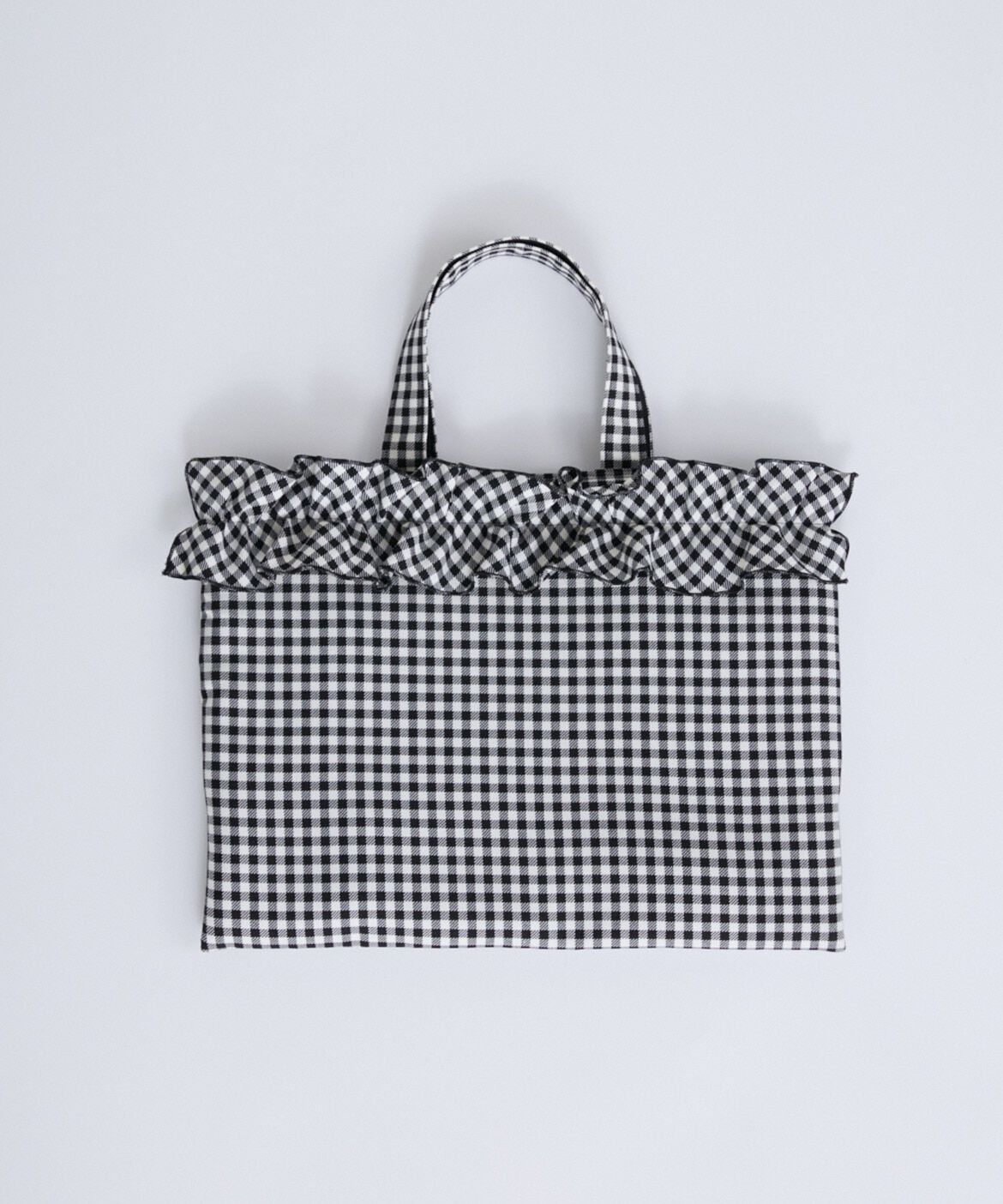 Maglie le cassetto「チェック柄フリルバッグ」|トートバッグ|