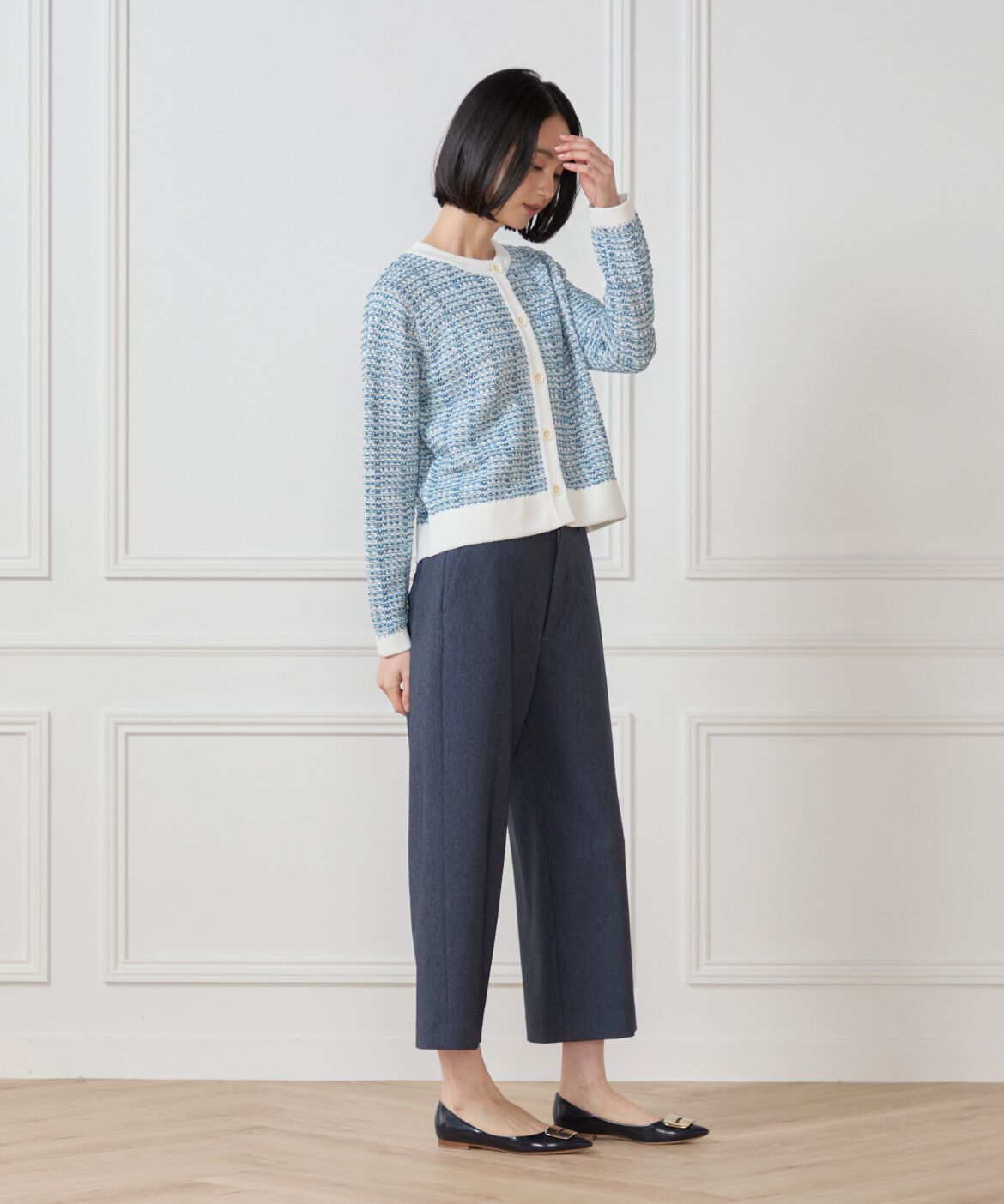 7-IDconcept.「《大きいサイズ》デニムライククロップトパンツ」|その他|