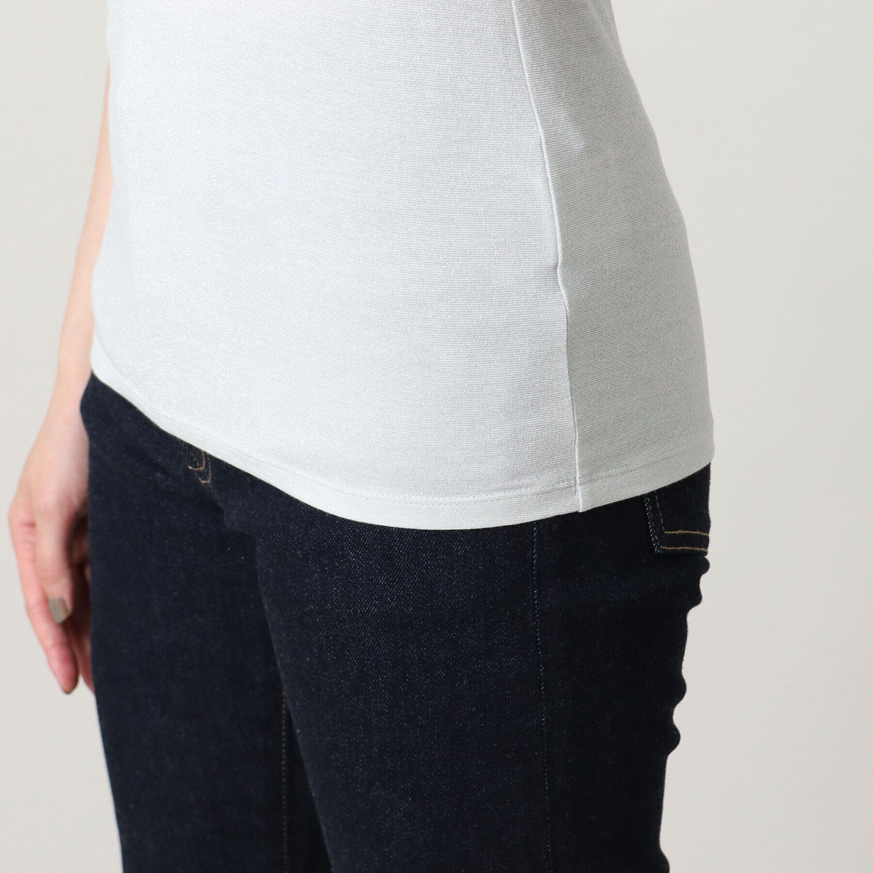 UNTITLED「リーベルラメベア天竺プルオーバファブリック」|キャミソール|