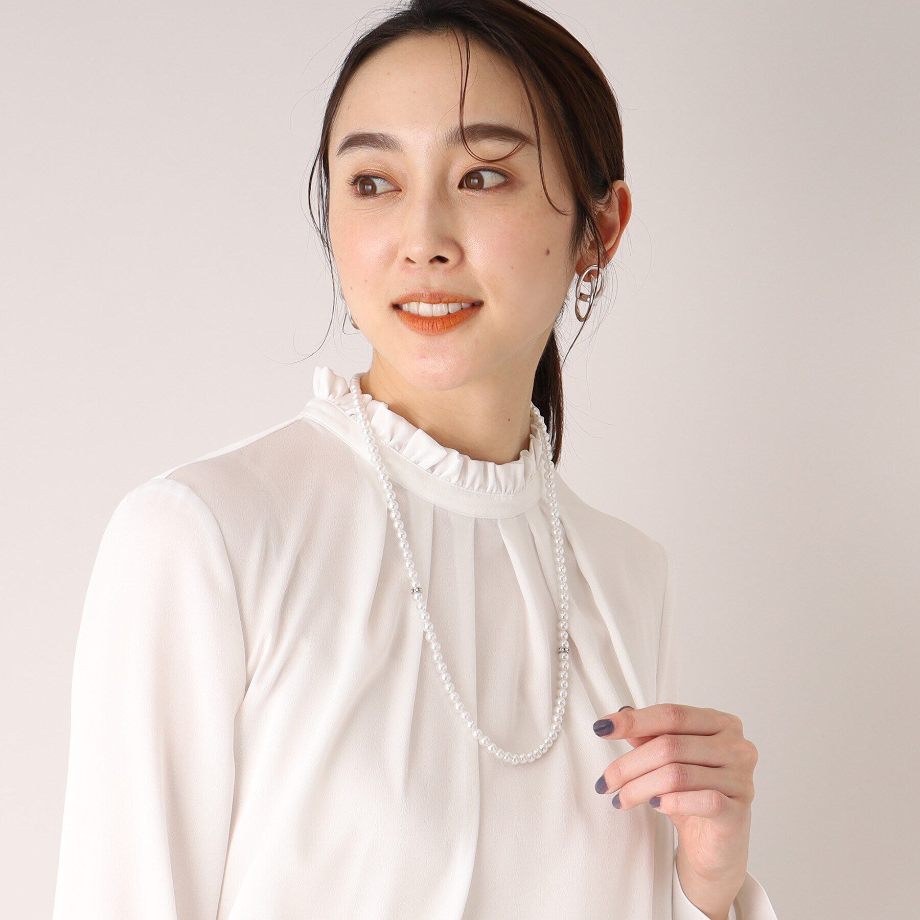 UNTITLED「【セレモニー】2連フェイクパールネックレス」|ネックレス|