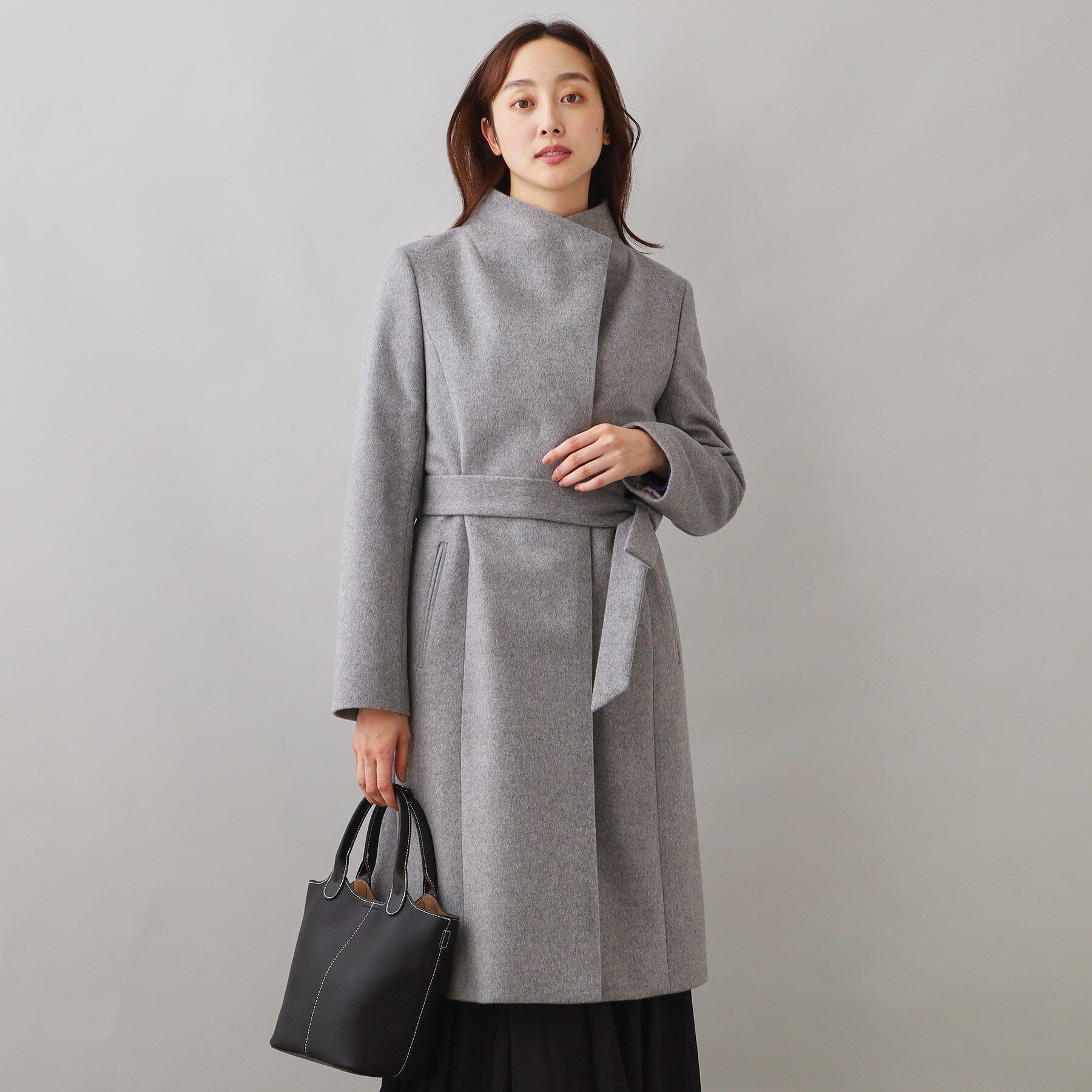 UNTITLED「【日本製／2WAY衿】スタンドカラー ロングコート」|その他|