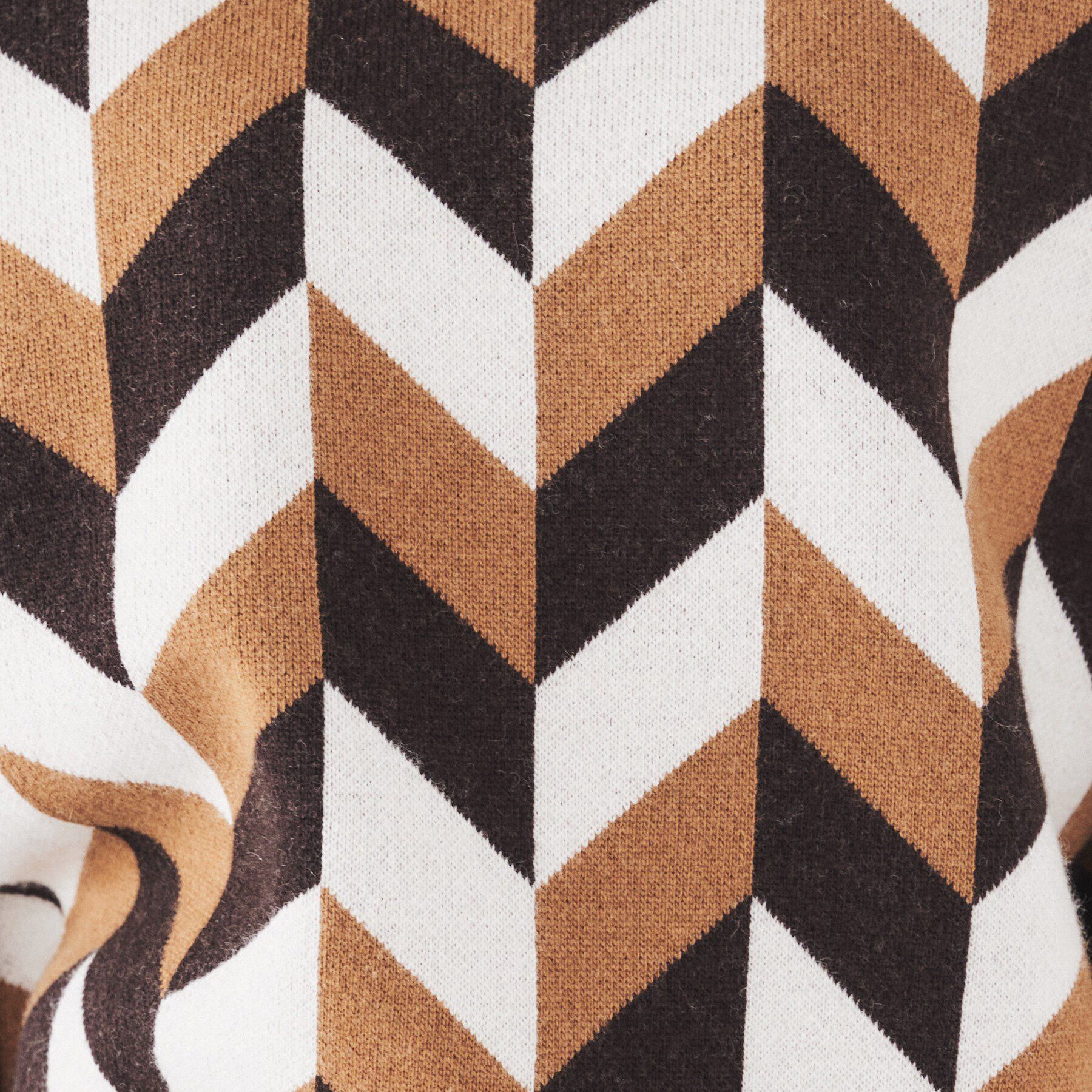 UNTITLED「【着映え/すっきり丈】ジオメトリック柄ジャカードニット」|ニット・セーター|