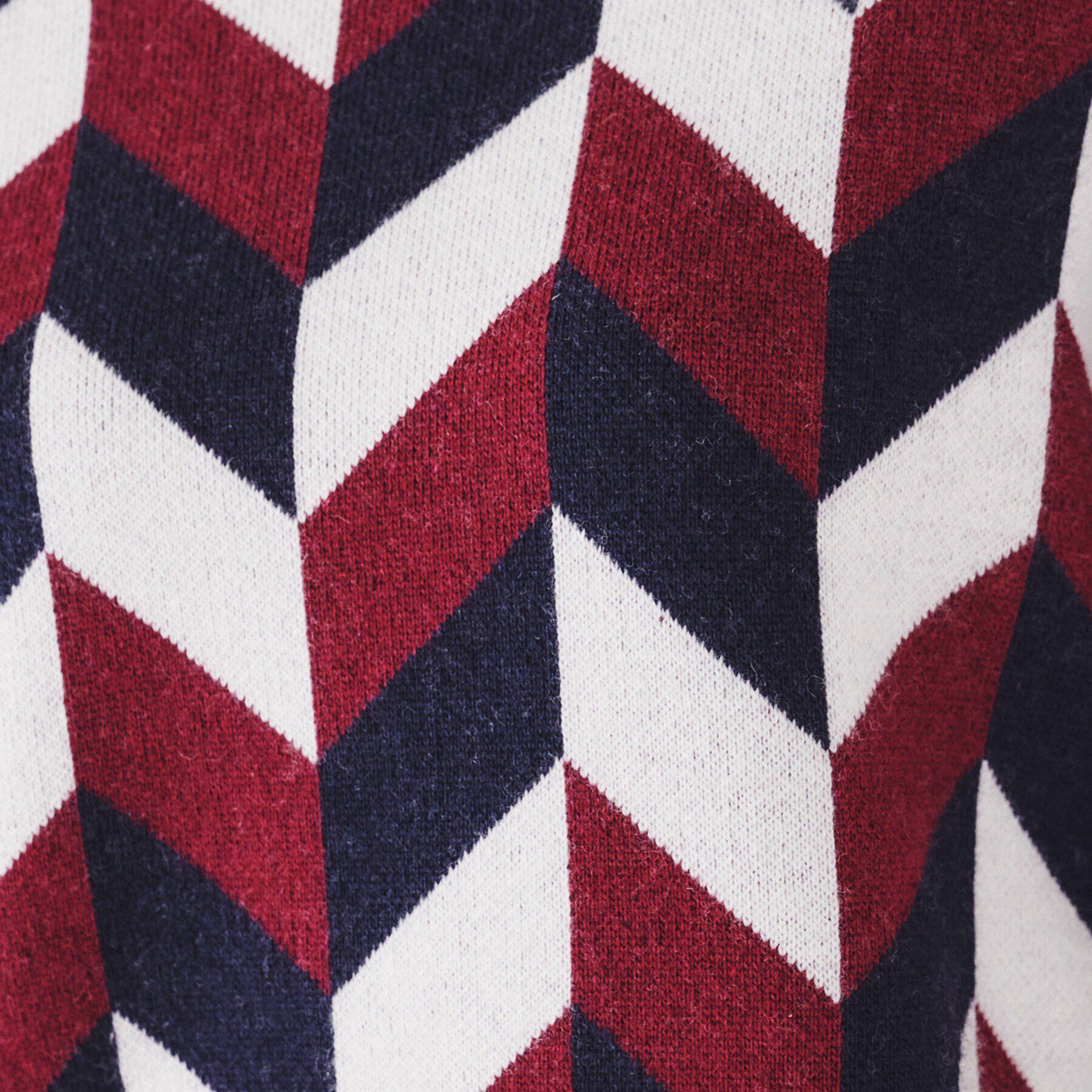 UNTITLED「【着映え/すっきり丈】ジオメトリック柄ジャカードニット」|ニット・セーター|