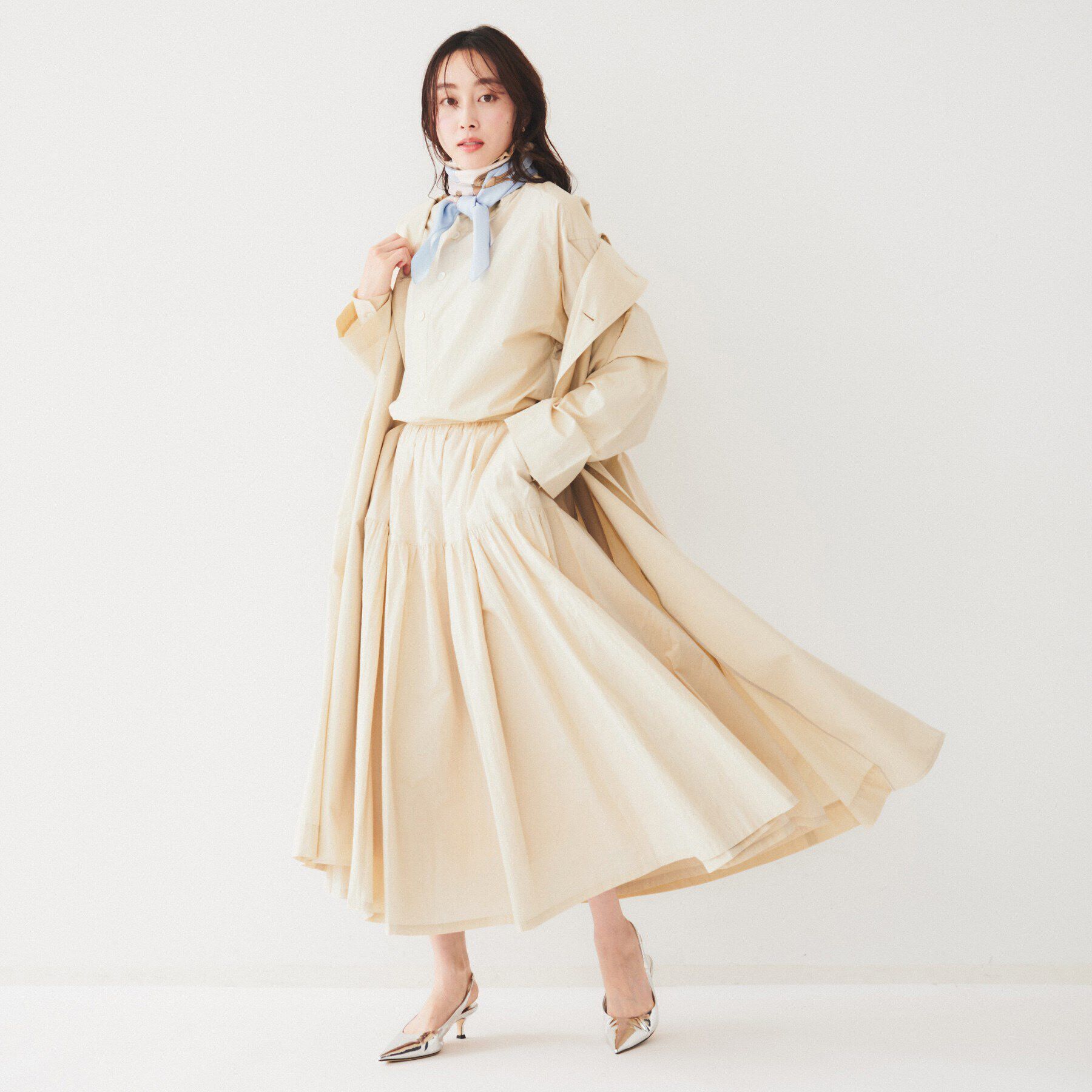 UNTITLED「ライトコットン トレンチコート」|トレンチコート|