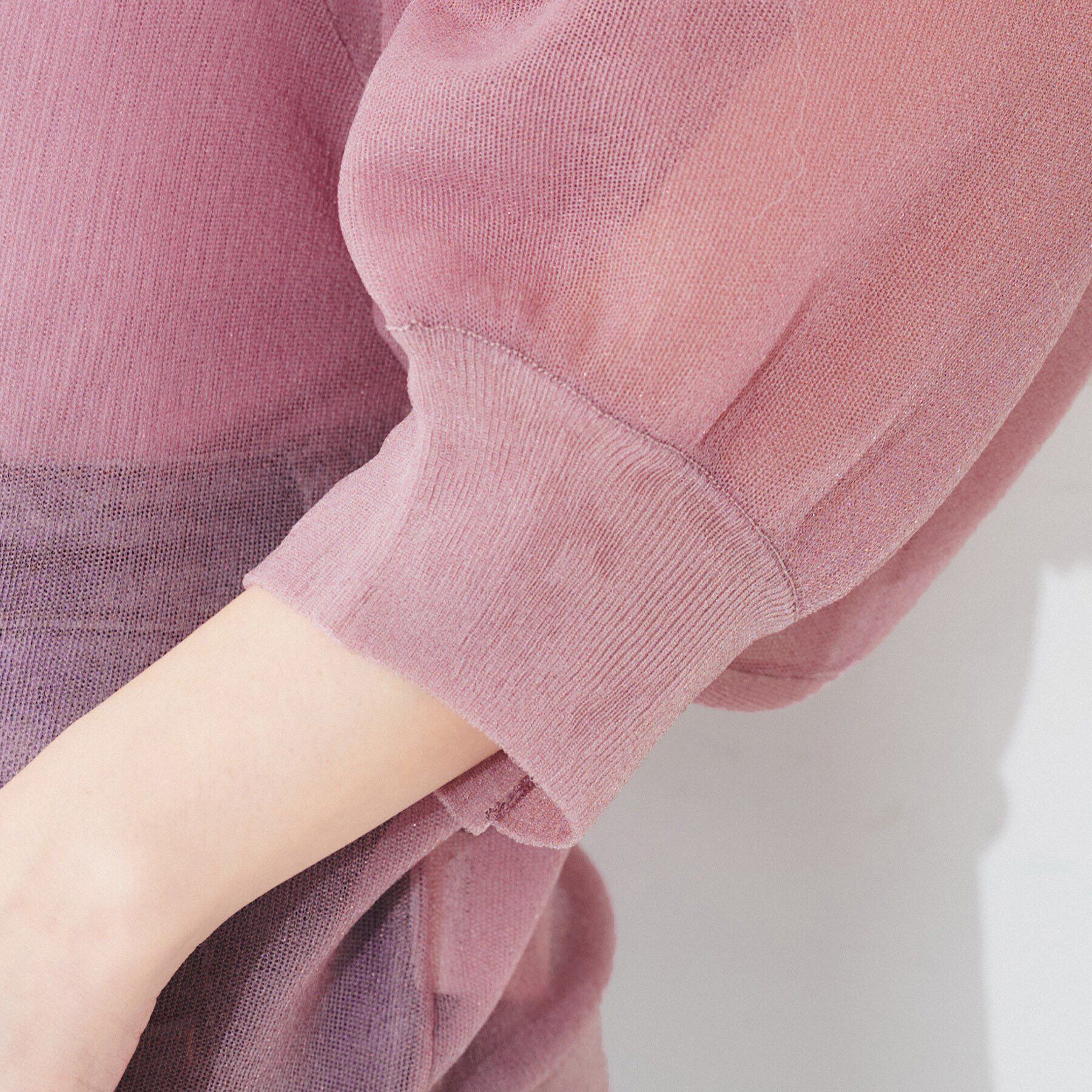 UNTITLED「【Munich】シアーパフスリーブプルオーバー」|Tシャツ・カットソー|