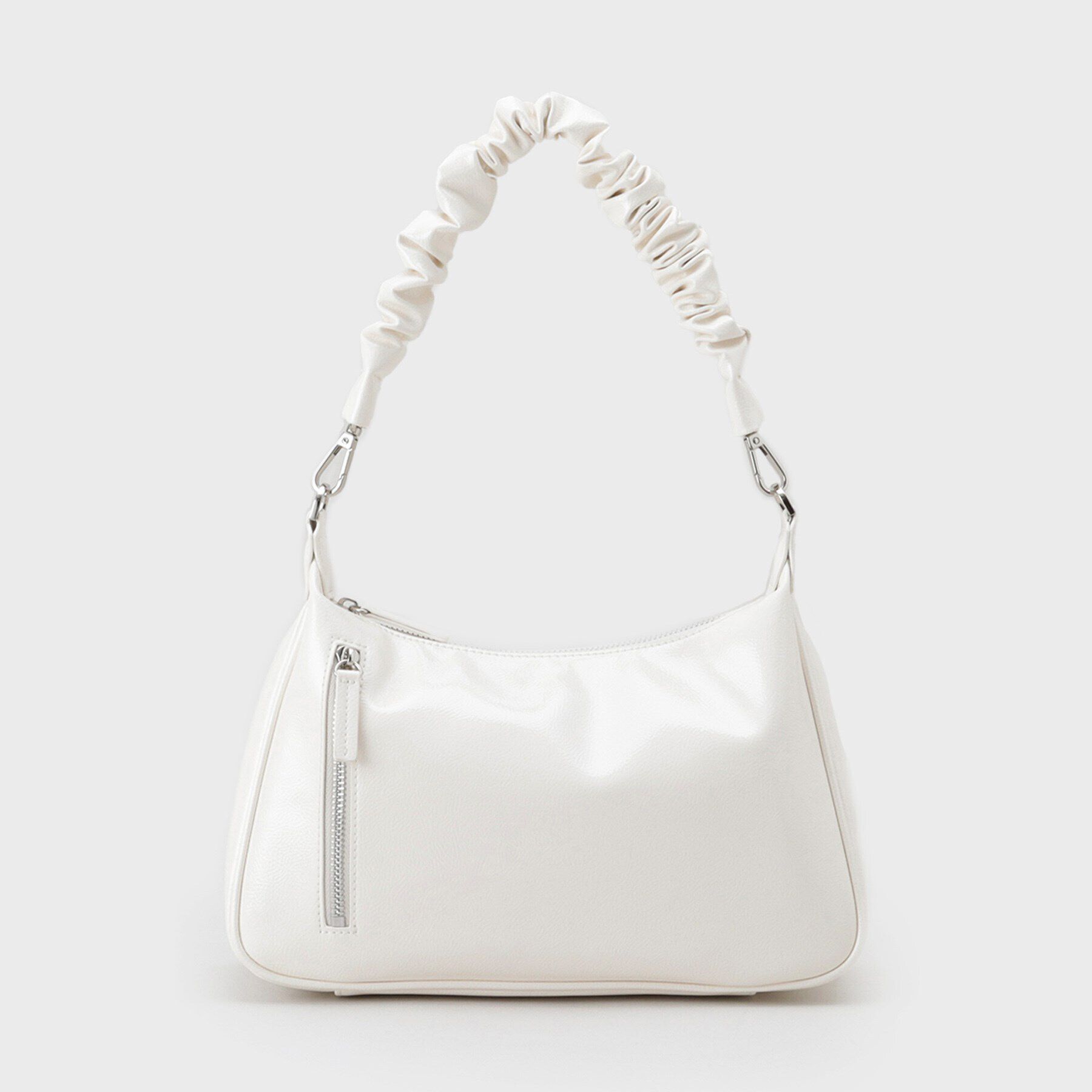 UNTITLED「エナメルシャーリングハンドバッグ」|ハンドバッグ|オフホワイト(003