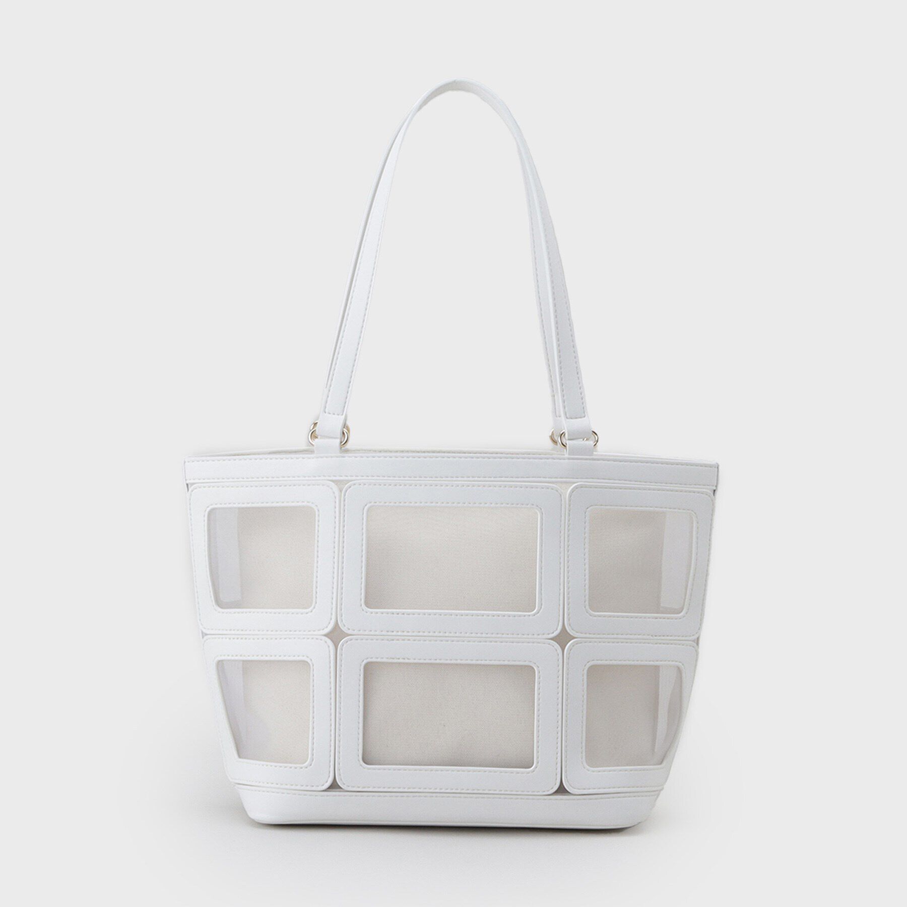 UNTITLED「チュールカットワークトート」|トートバッグ|