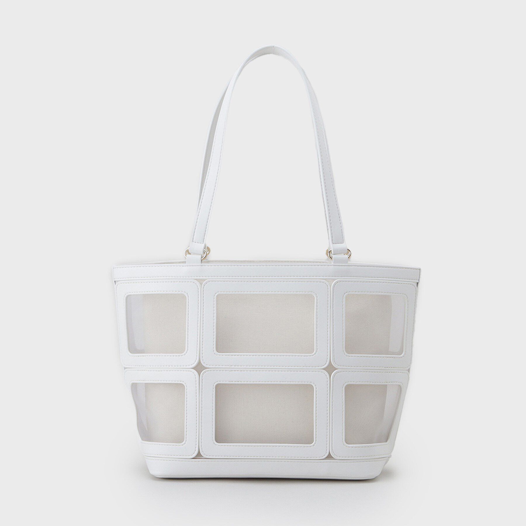 UNTITLED「チュールカットワークトート」|トートバッグ|