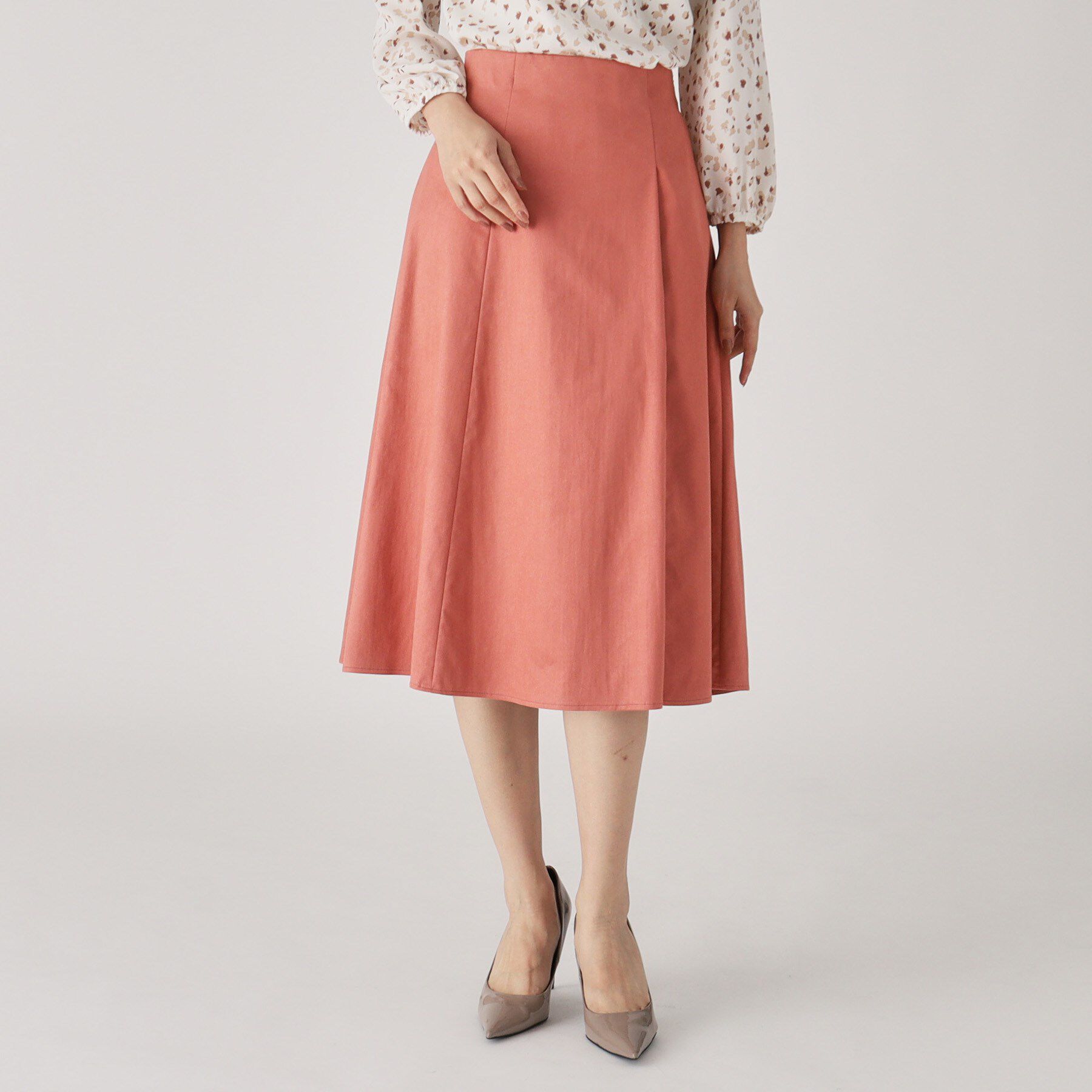 COUP DE CHANCE「【洗える／日本製】スェード調フレアースカート」|スカート|