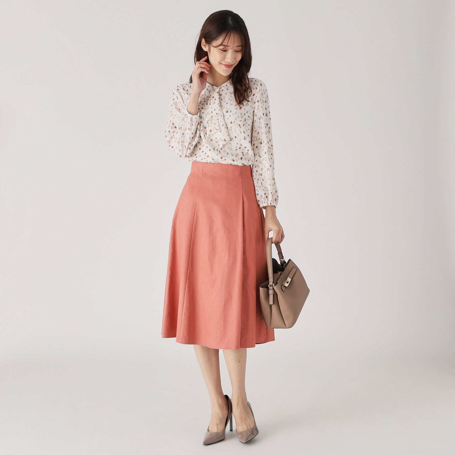 COUP DE CHANCE「【洗える／日本製】スェード調フレアースカート」|スカート|
