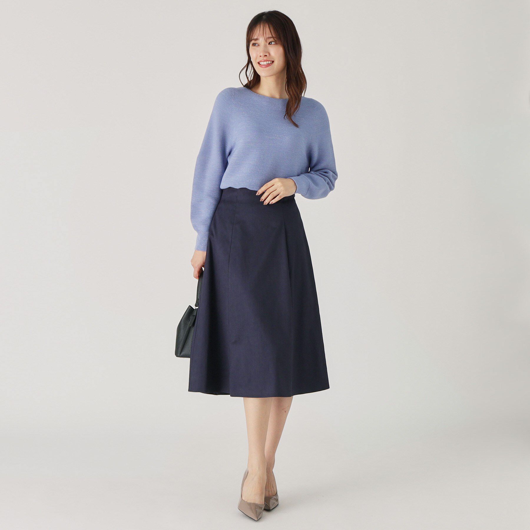 COUP DE CHANCE「【洗える／日本製】スェード調フレアースカート」|スカート|