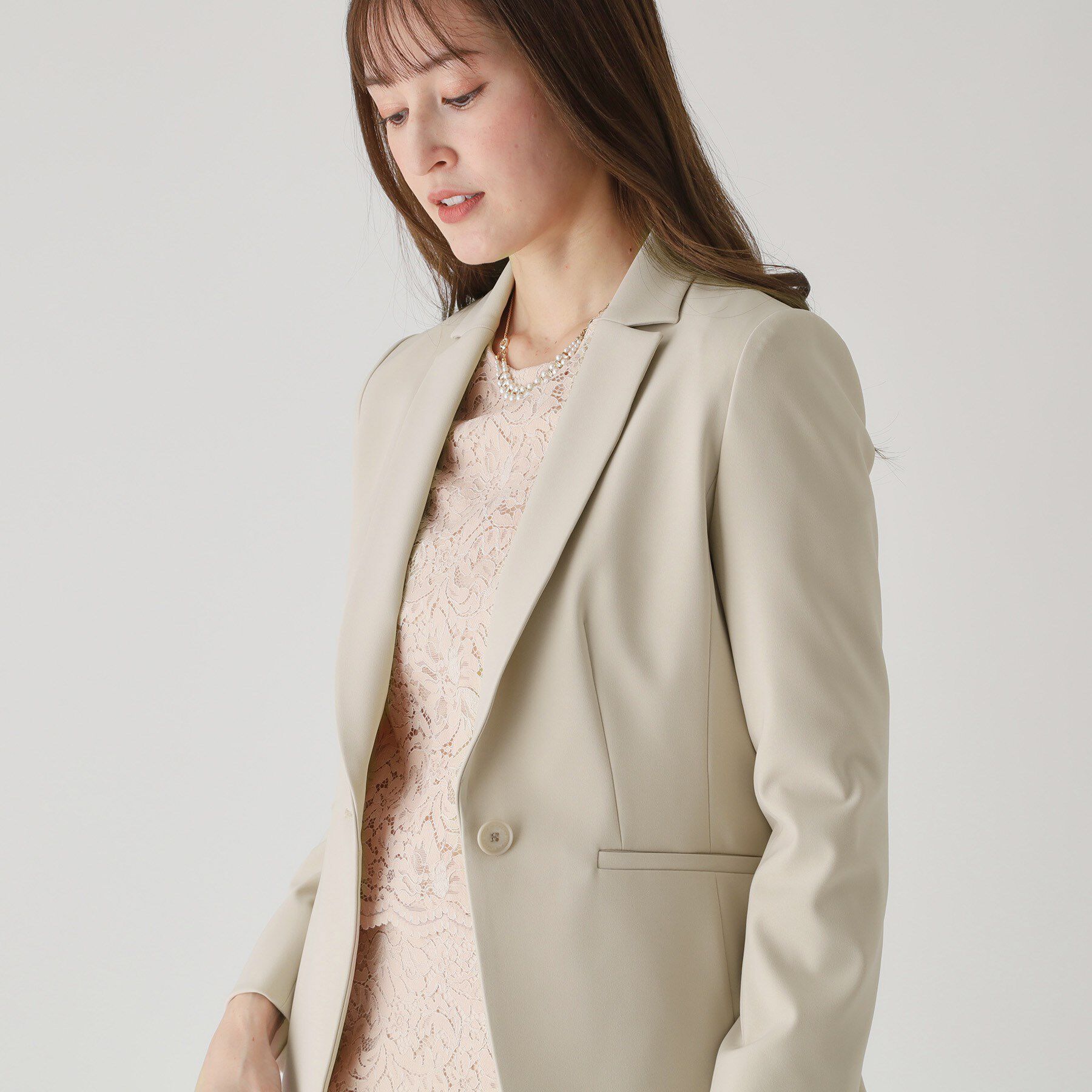 COUP DE CHANCE「【洗える／撥水加工】テーラードジャケット」|テーラードジャケット|グレージュ(050)