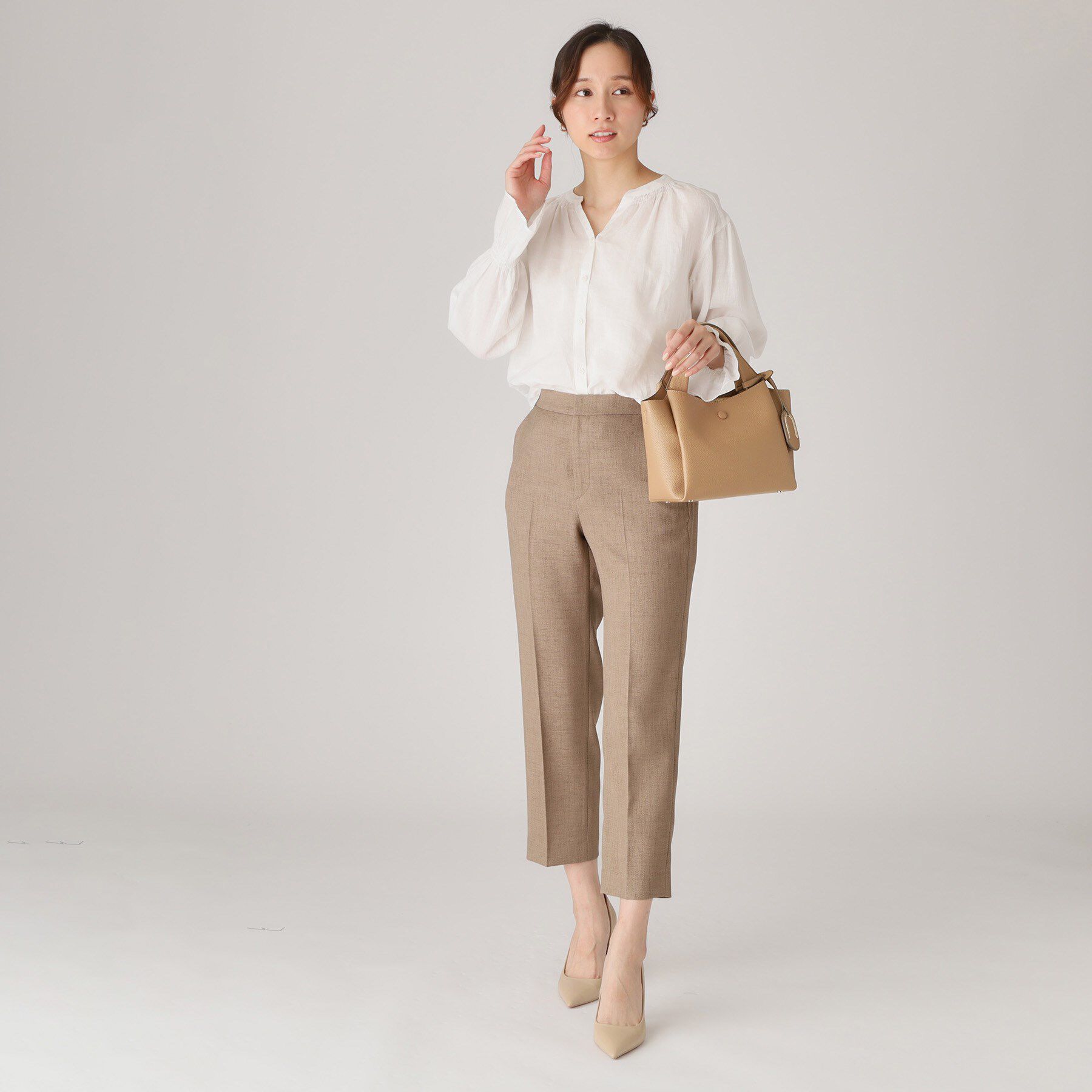 COUP DE CHANCE「【手洗い可／日本製】タックレテーパードパンツ」|その他|