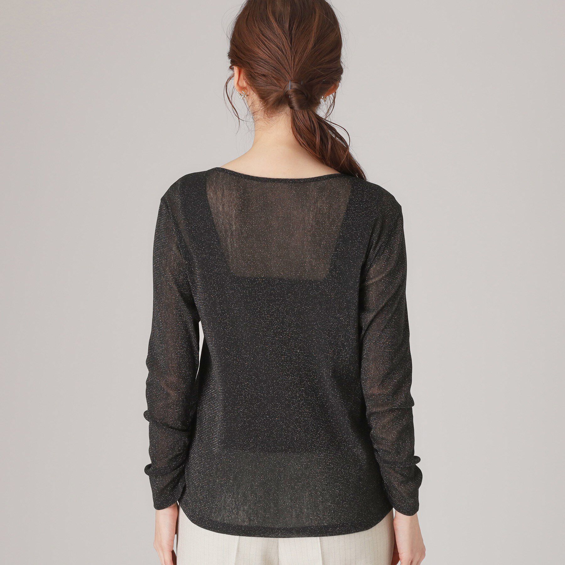 COUP DE CHANCE「【洗える／レイヤードスタイル】ラメプルオーバー」|Tシャツ・カットソー|