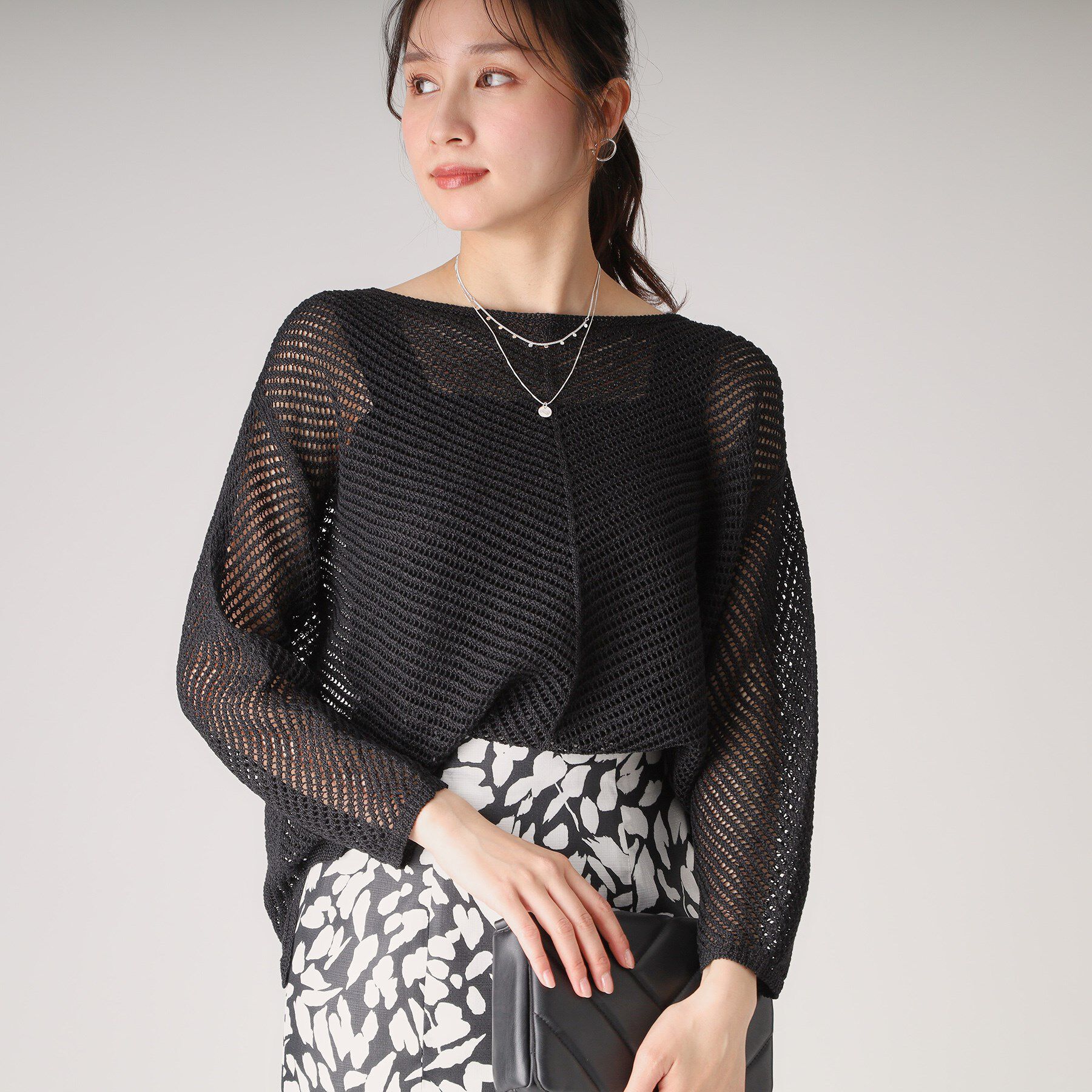 COUP DE CHANCE「【洗える／日本製】和紙混ニットプルオーバー」|ニット・セーター|