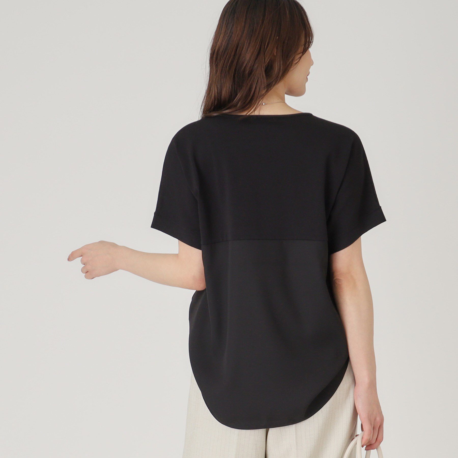 COUP DE CHANCE「【洗える／ヒップ丈】異素材組合せトップス」|ニット・セーター|