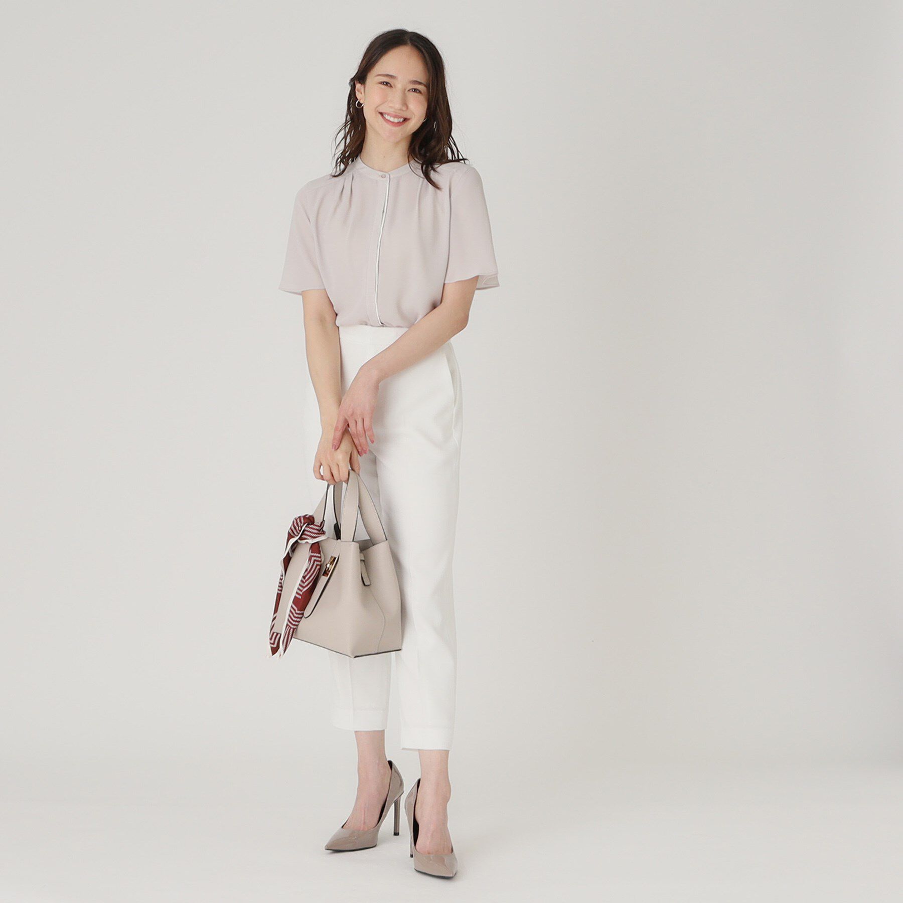 COUP DE CHANCE「【洗える】配色デザインのブラウス」|シャツ・ブラウス|