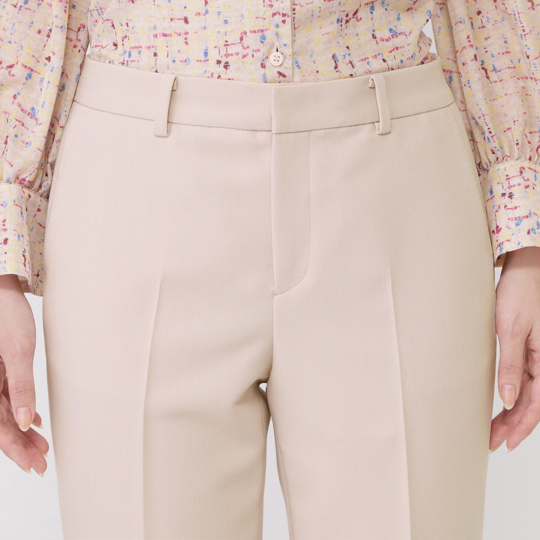 COUP DE CHANCE「【手洗い可／日本製／スーツ可】センタープレス入りストレートパンツ」|その他|