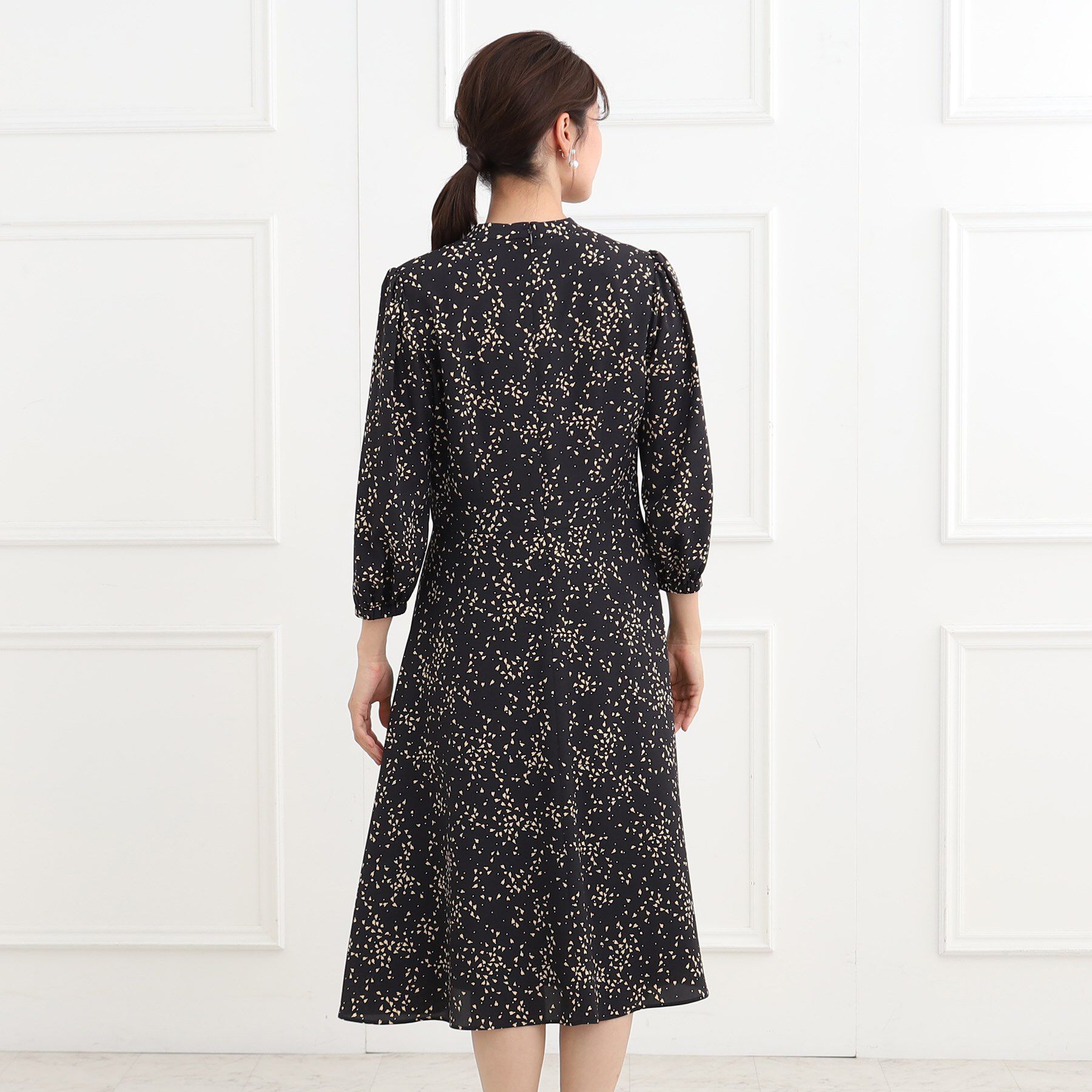 Reflect「【フォーマル/マシンウォッシュ可】フラワープリントワンピース」|ワンピース|