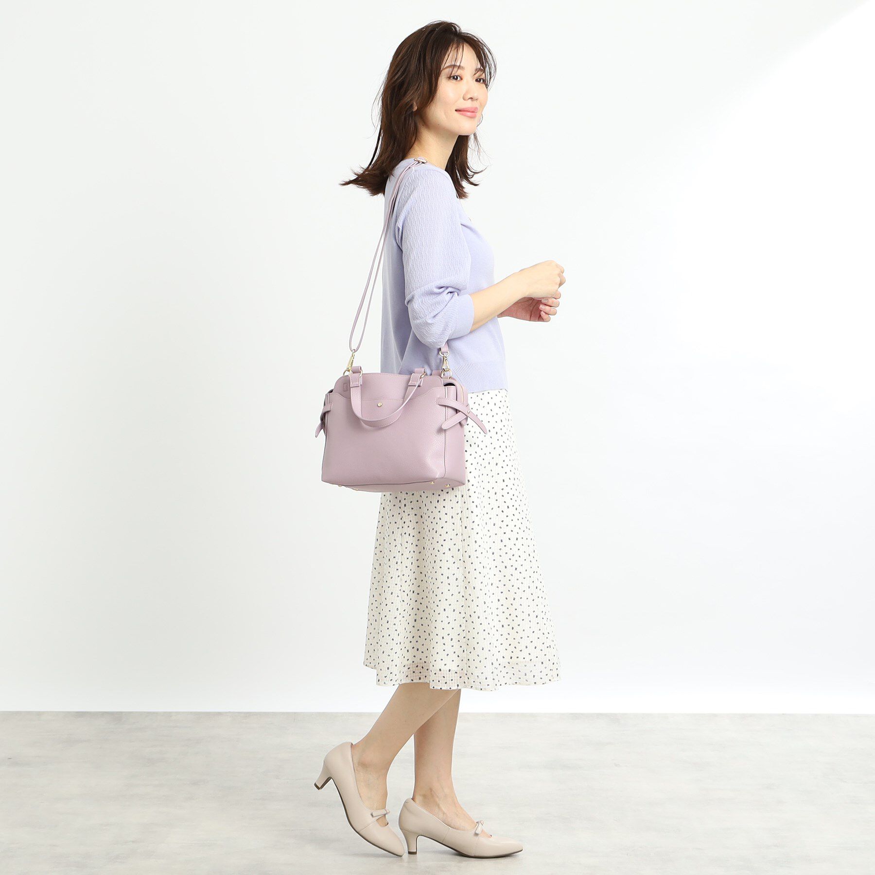 Reflect「【たっぷり収納！あおりポケット／通勤にぴったり◎／WEB先行カラーあり】ショルダー付きミディアムバッ」|トートバッグ|