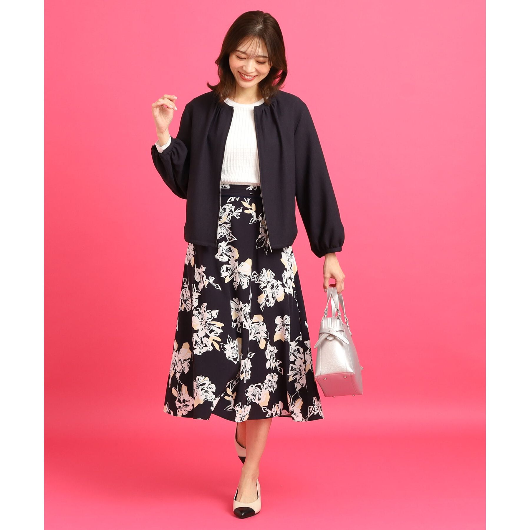 Reflect「【たっぷり収納！あおりポケット／通勤にぴったり◎／WEB先行カラーあり】ショルダー付きミディアムバッ」|トートバッグ|