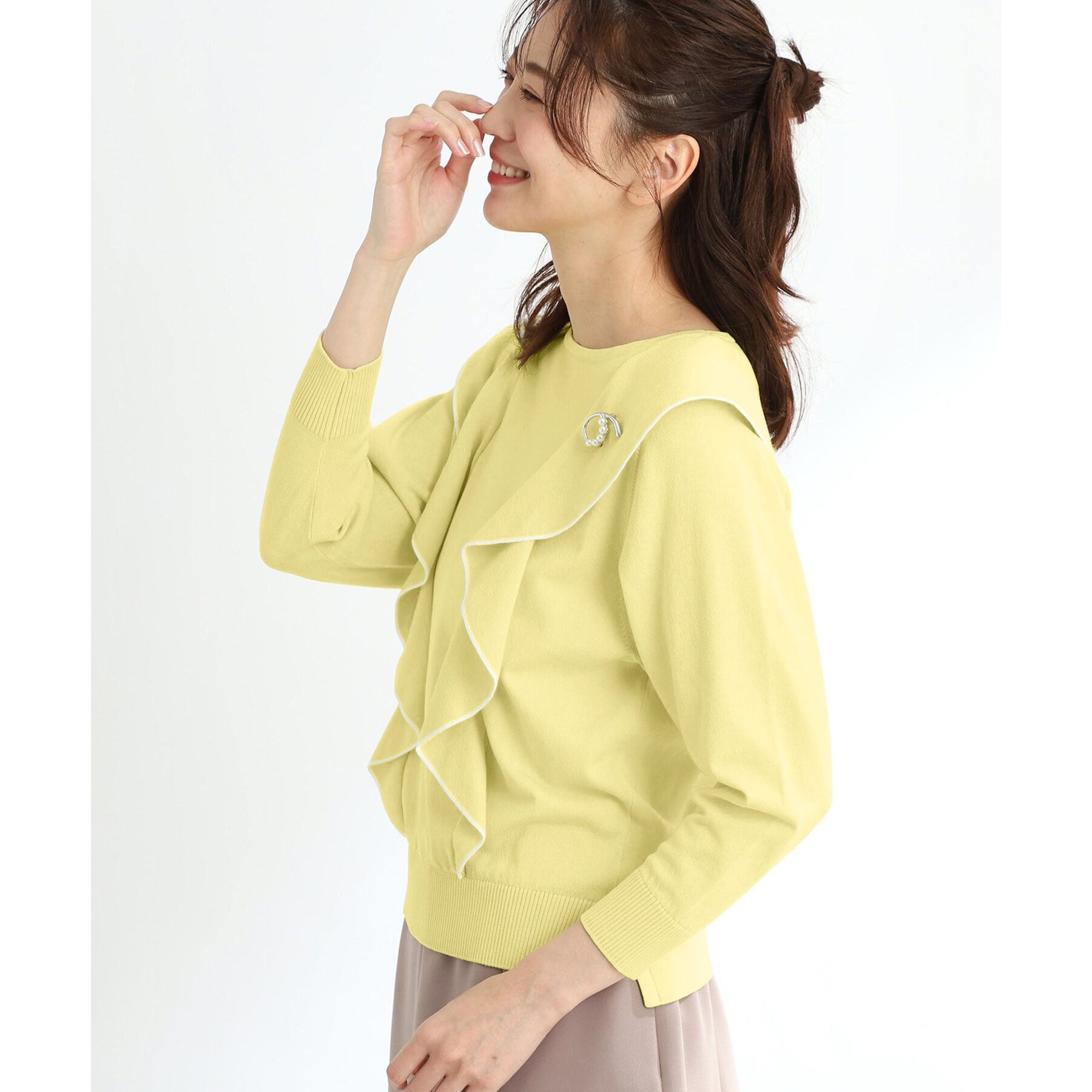 Reflect「ラッフルフリルプルオーバーニット」|ニット・セーター|