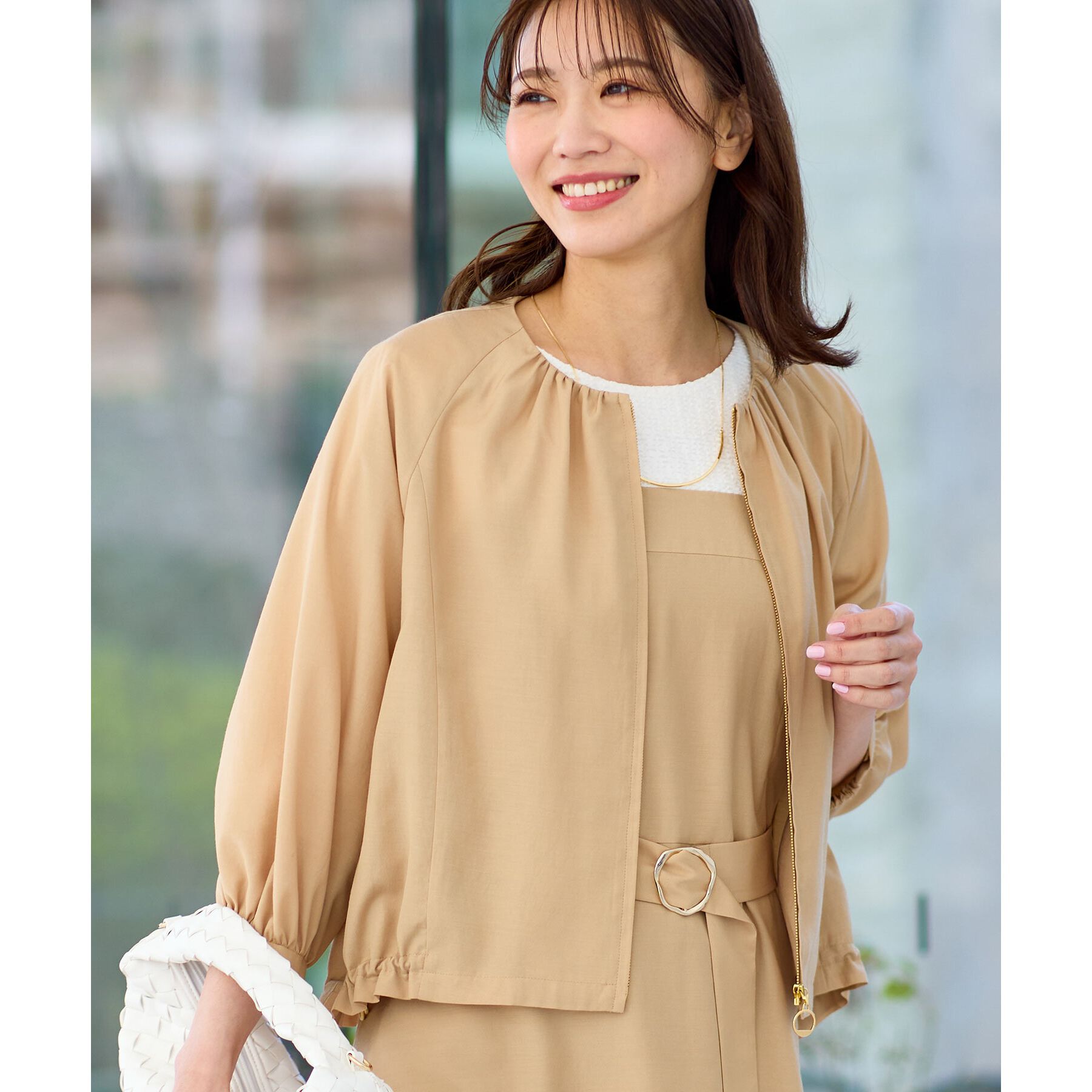 Reflect「【夏SALE／チェーン長さ調節可】カーブラインネックレス」|ネックレス|