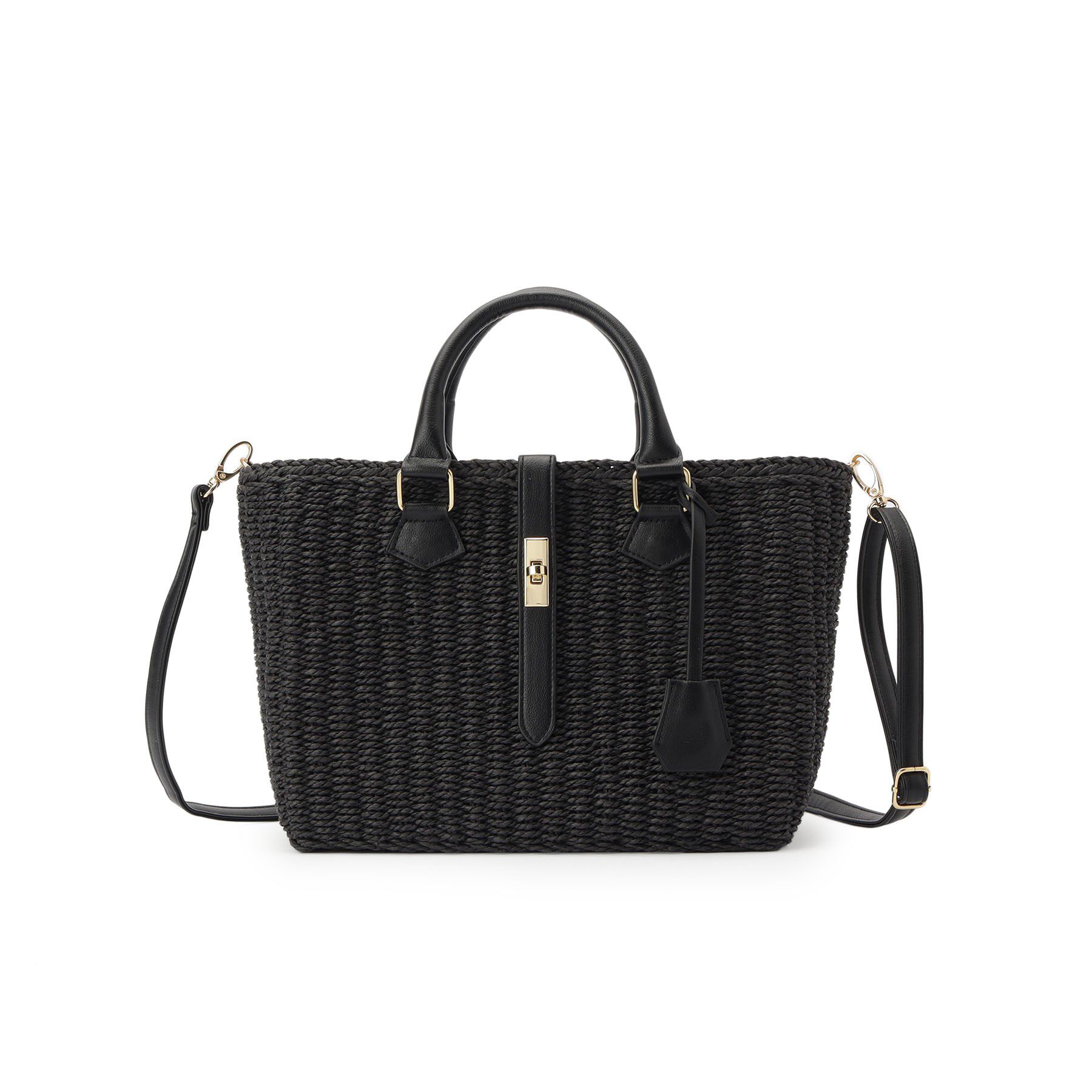 Reflect「【夏SALE／しっかり収納／ショルダー付き】雑材バッグ」|トートバッグ|ブラック(019)