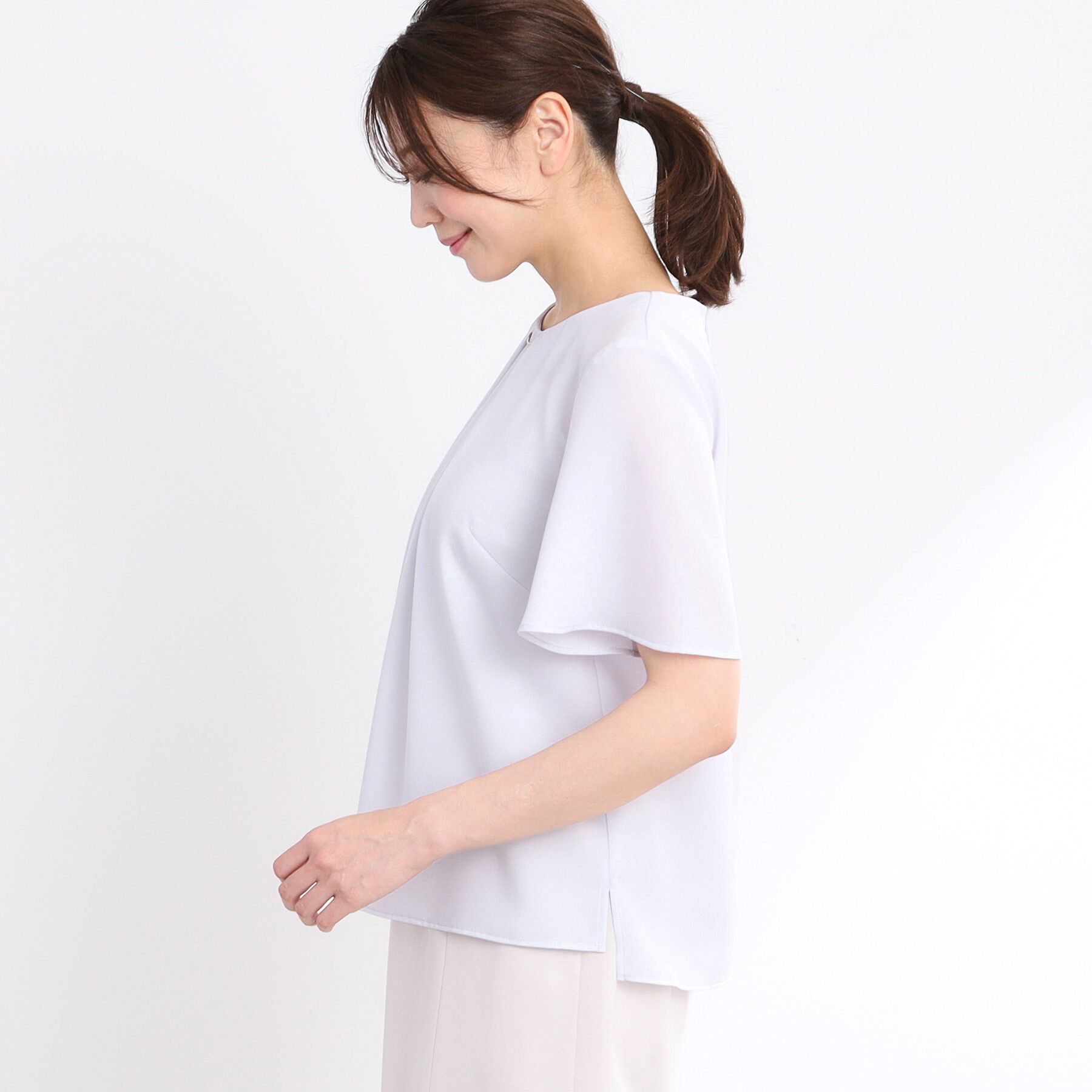 Reflect「【洗える】タックディティールブラウス」|シャツ・ブラウス|