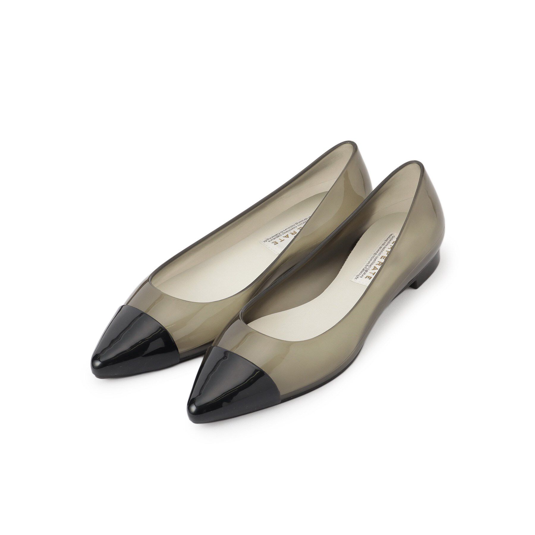 Reflect「【雨の日OK！／通勤にも使えるキレイめデザイン◎】クリアバイカラーレインシューズ」|レインシューズ|