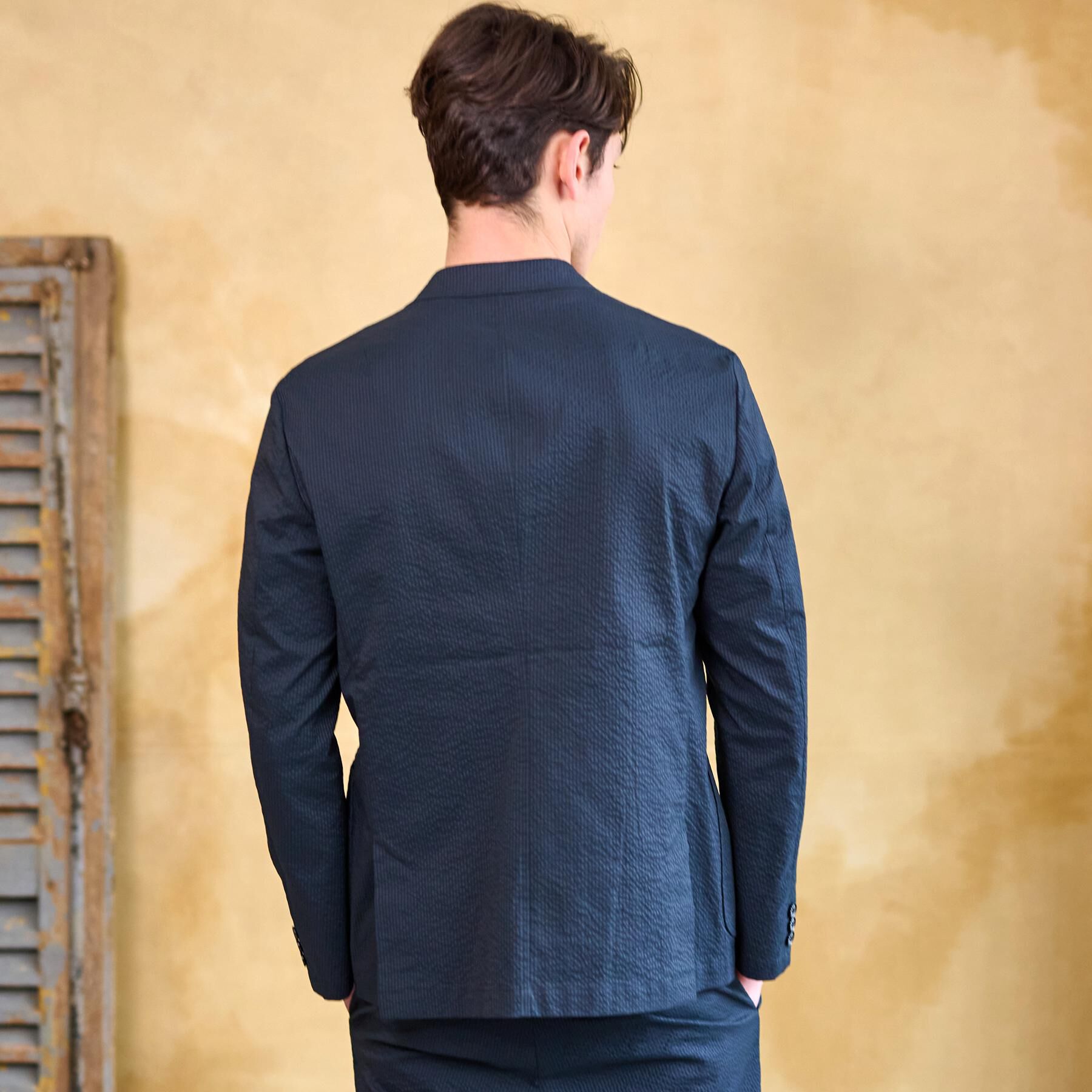 DRESSTERIOR「【洗える/セットアップ可/吸湿速乾/Safari5月号掲載】COOL MAX シアサッカージャケット」|テーラードジャケット|