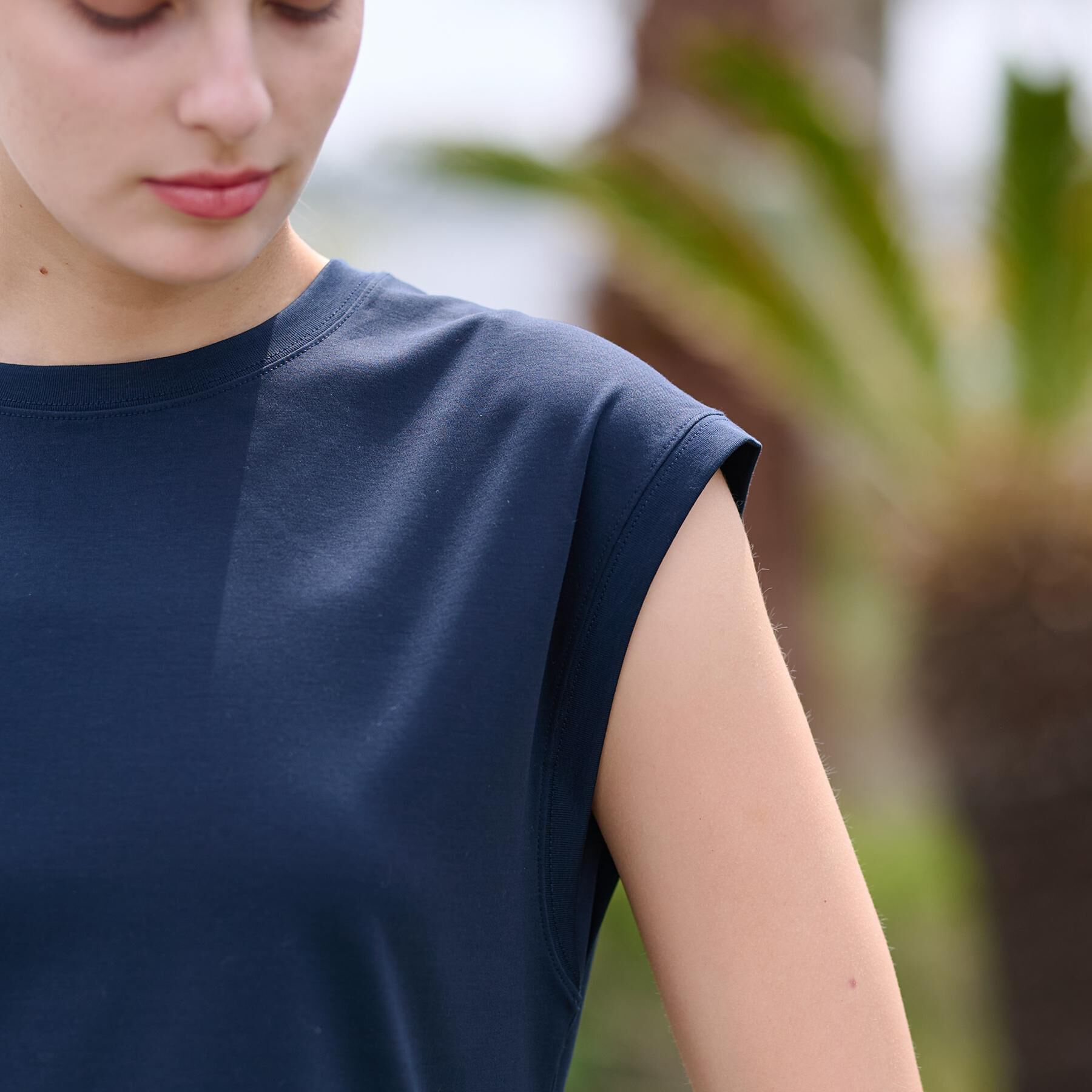 DRESSTERIOR「【接触冷感/抗菌防臭/消臭】アイスクリアコットンフレンチ」|Tシャツ・カットソー|