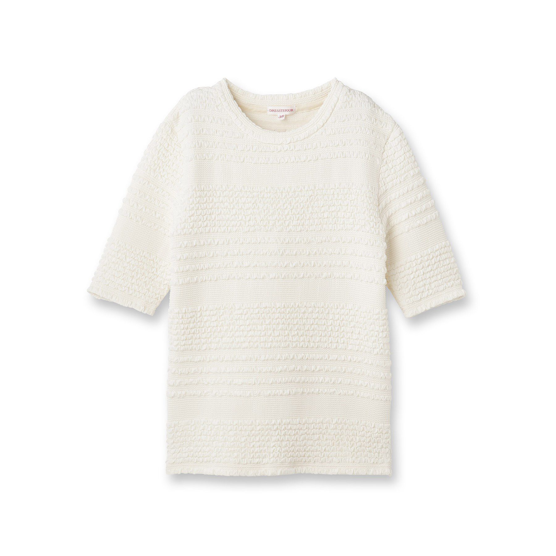 DRESSTERIOR「【洗える/伸縮性】フリルジャージTシャツ」|Tシャツ・カットソー|