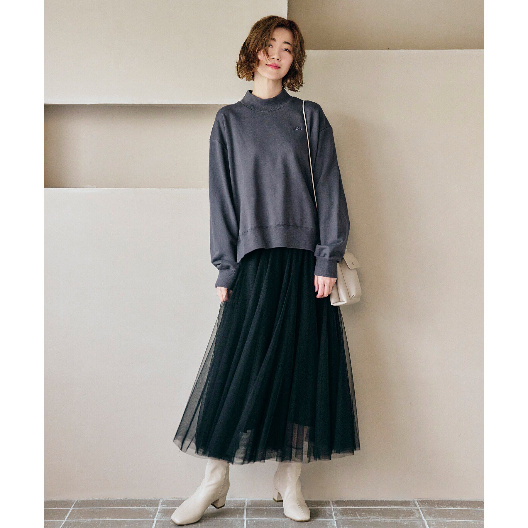 grove「Lee モックネックスウェット」|パーカー|