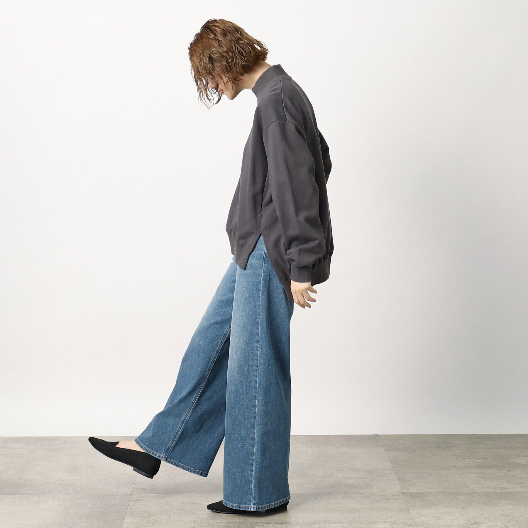 grove「Lee モックネックスウェット」|パーカー|