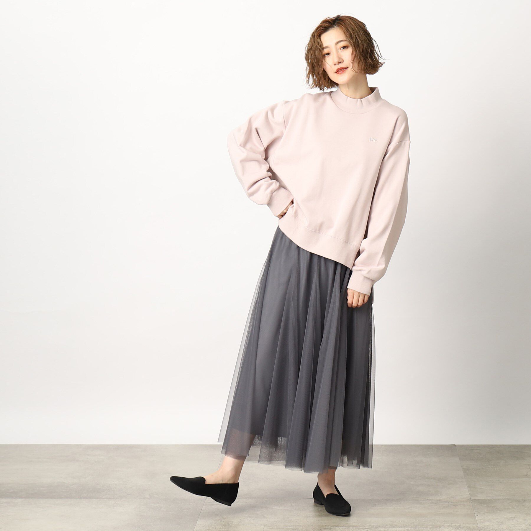 grove「Lee モックネックスウェット」|パーカー|