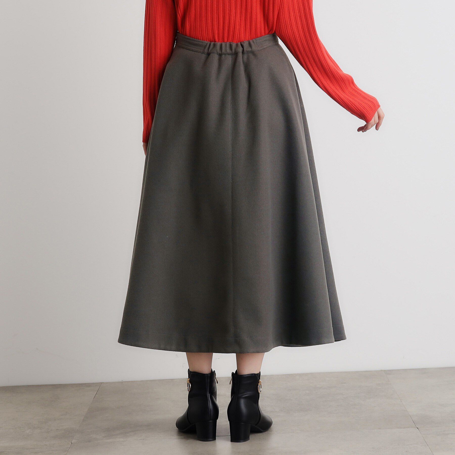 grove「ジャージメルトンフレアスカート」|スカート|