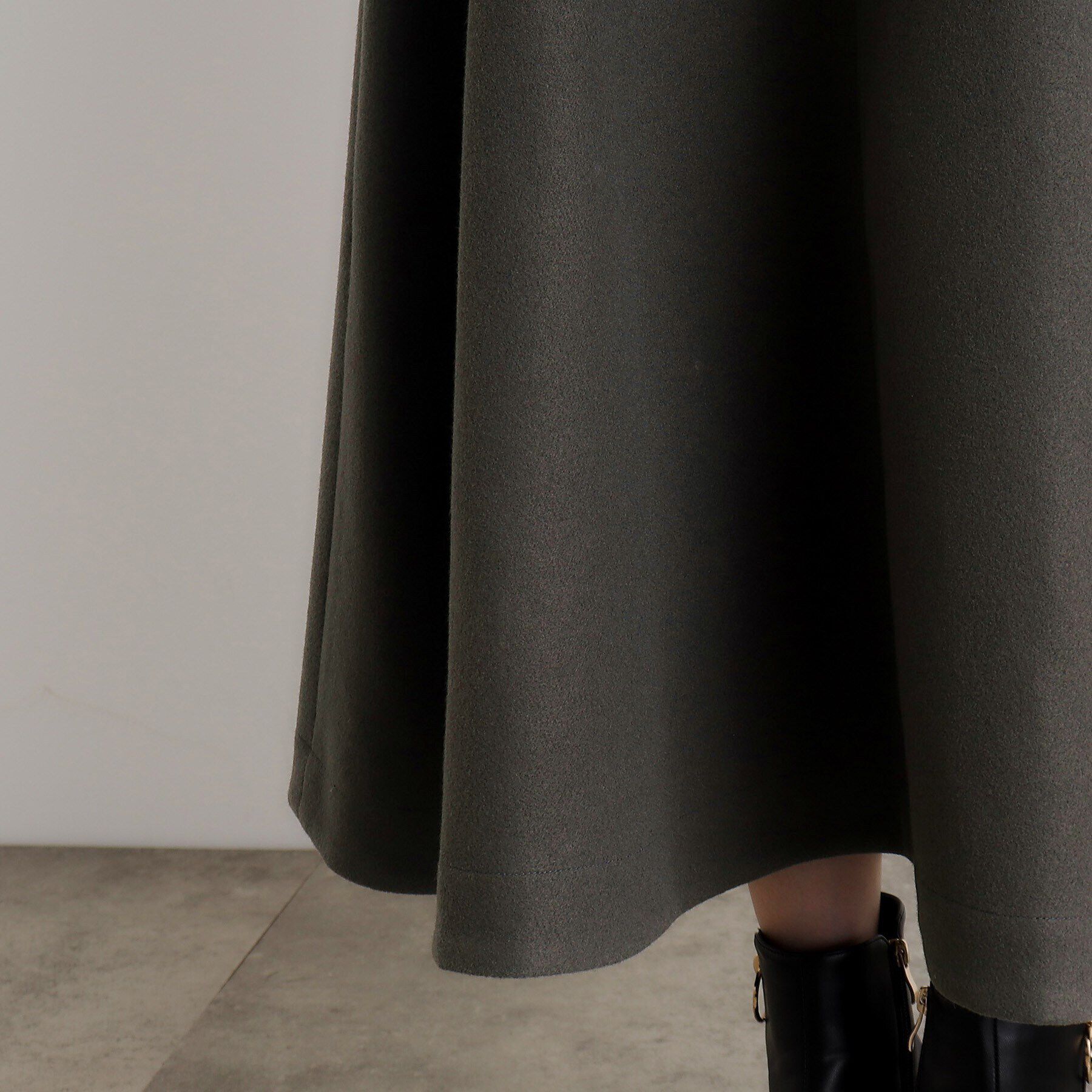 grove「ジャージメルトンフレアスカート」|スカート|