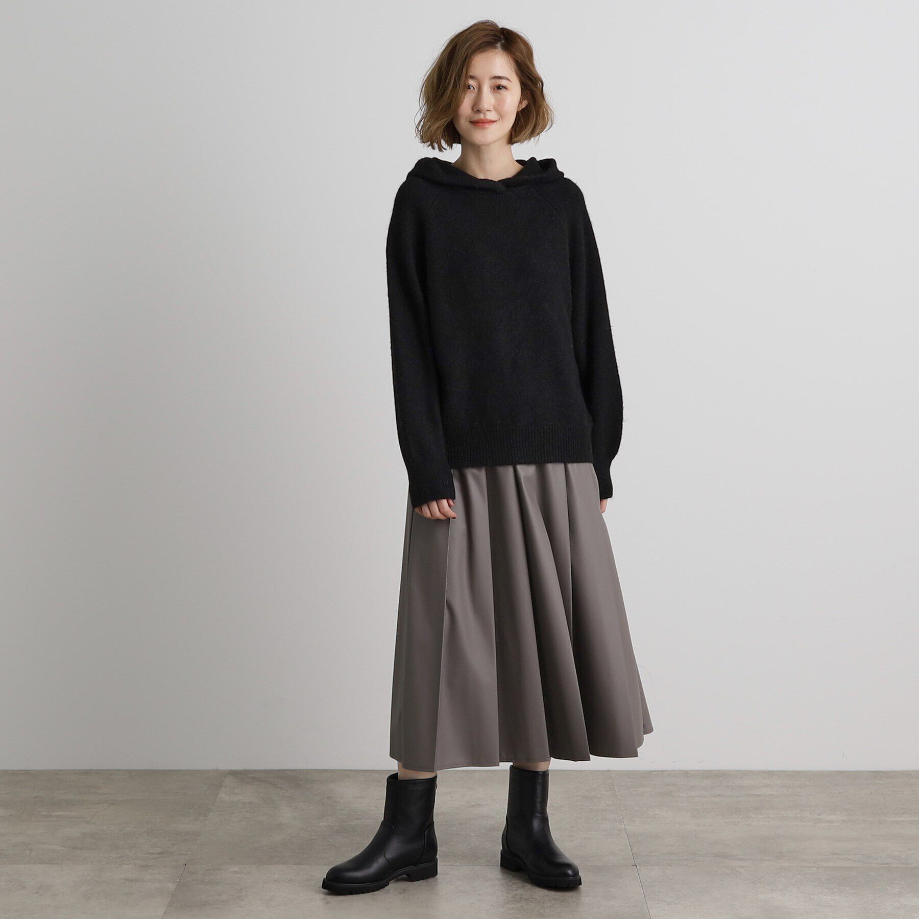 grove「杢ラメフードニットプルオーバー」|ニット・セーター|