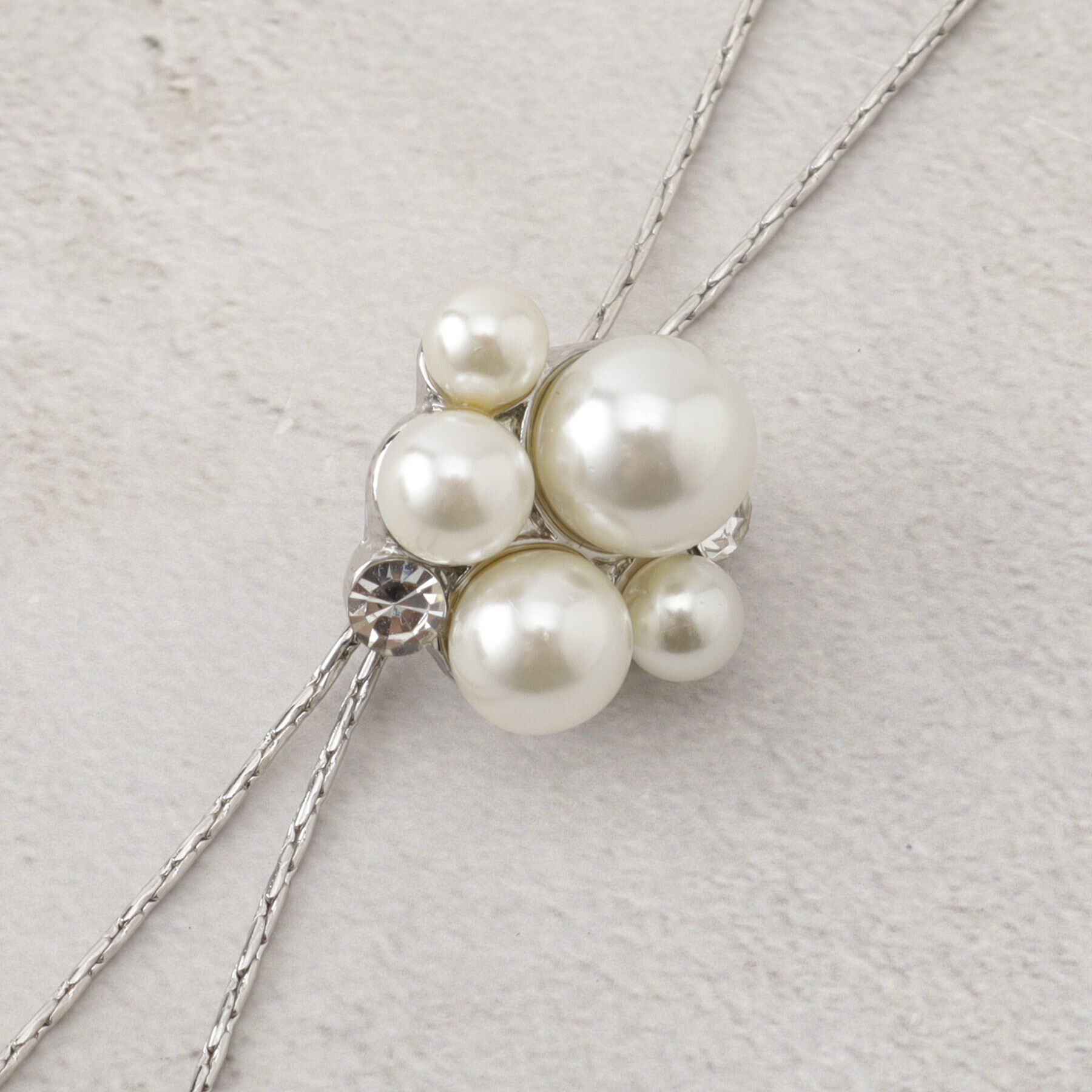 grove「パール調ビジュースライドネックレス【入卒対応可】」|ネックレス|