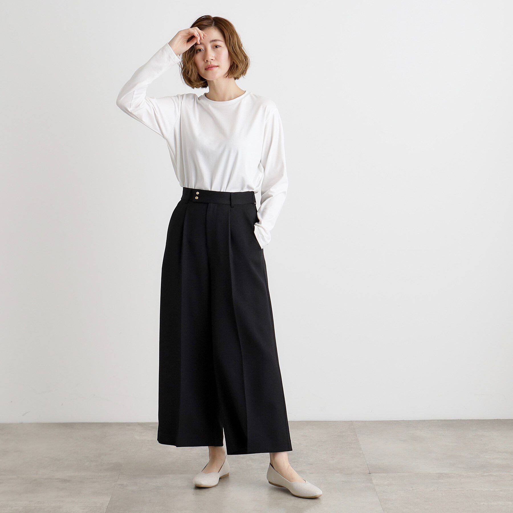 grove「クロップドワイドパンツ」|その他|