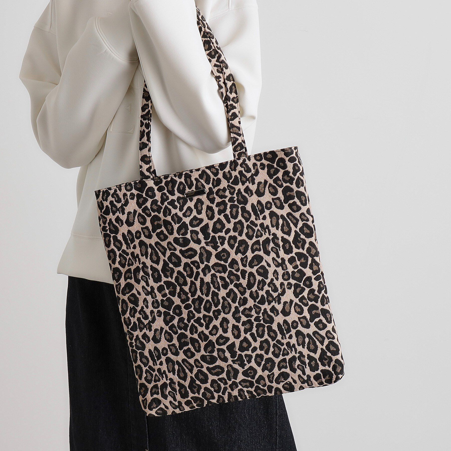 grove「【A4】アソートサブトート【入卒対応可】」|トートバッグ|レオパード(751)