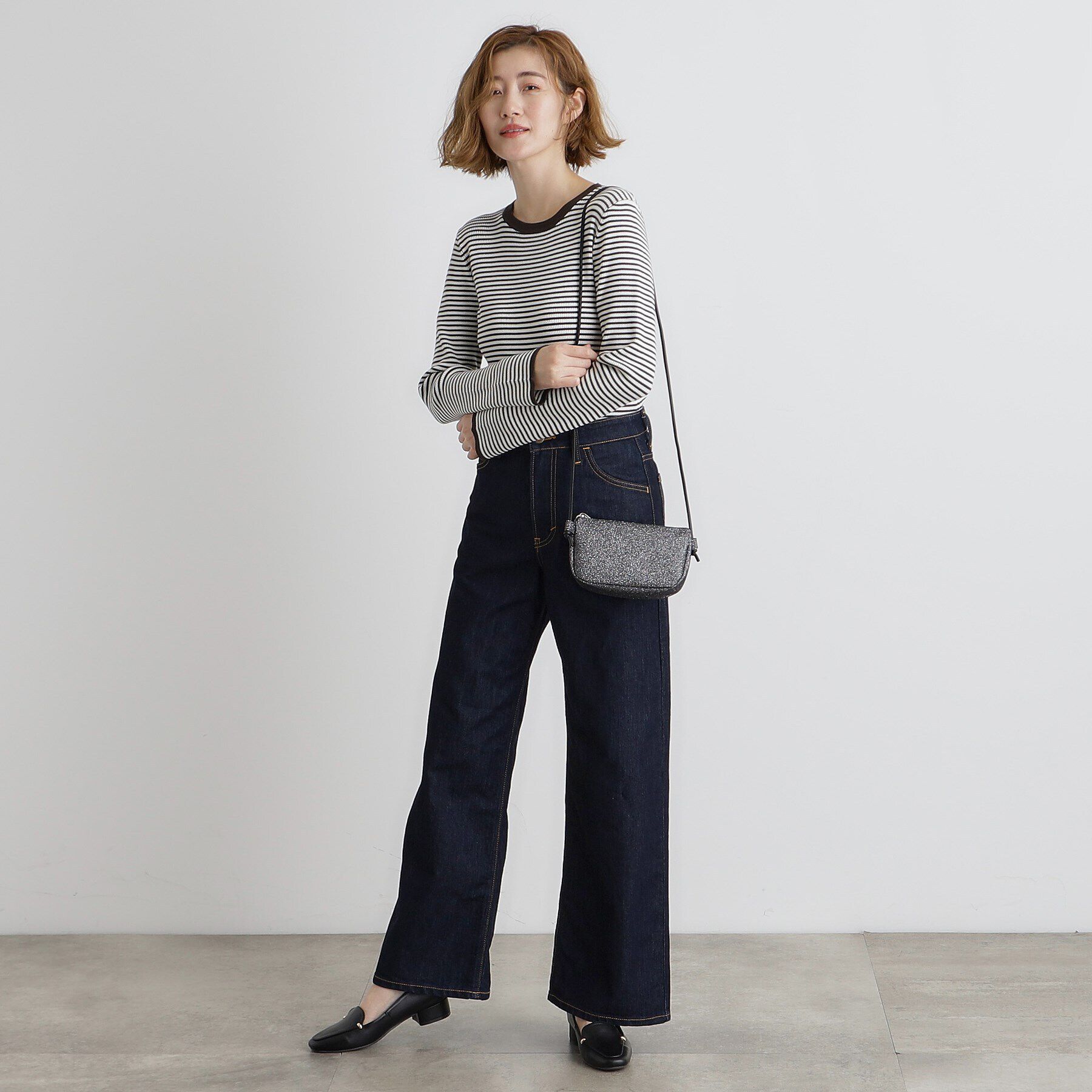 grove「ラメラウンドミニショルダー」|ショルダー・メッセンジャー|